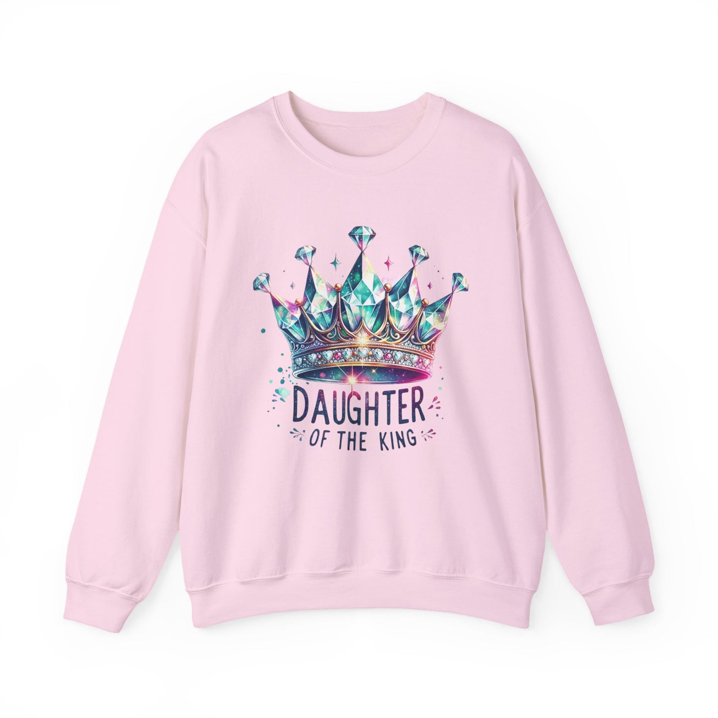 Daughter of the King – Faith-Filled Royalty Crewneck | Christian Apparel Inspired by 2 Corinthians 6:18