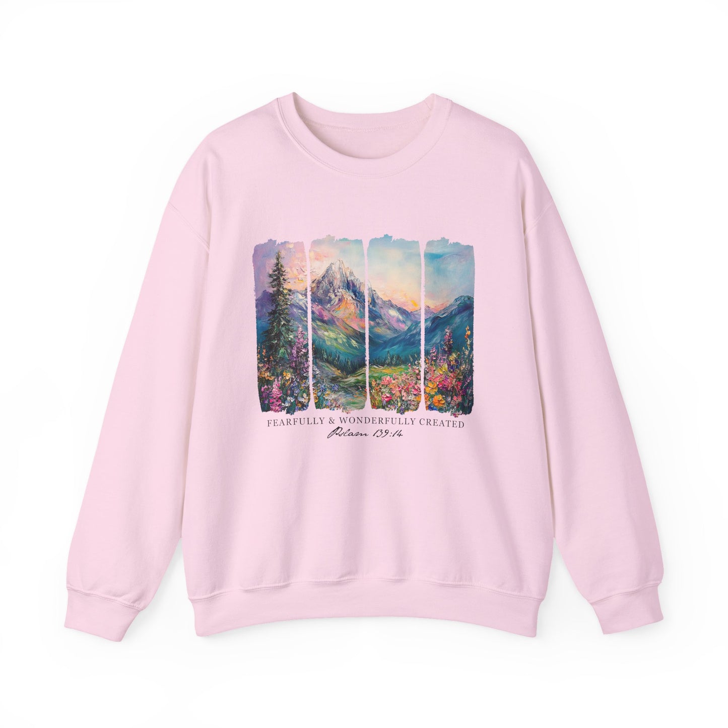 Fearfully & Wonderfully Made Crewneck – Christian Nature-Inspired Sweatshirt | Psalm 139:14