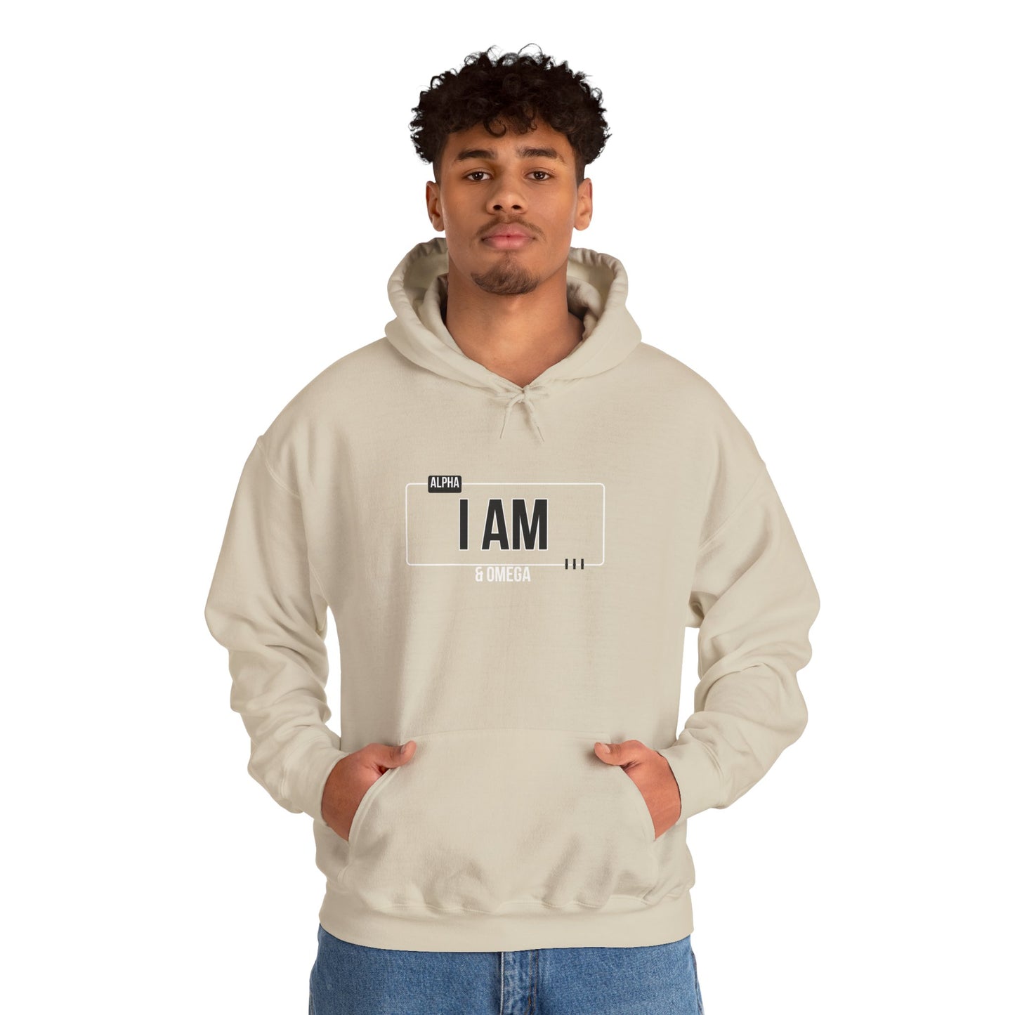 I AM Unisex Hoodie – Inspirational White Sweatshirt for Everyday Comfort