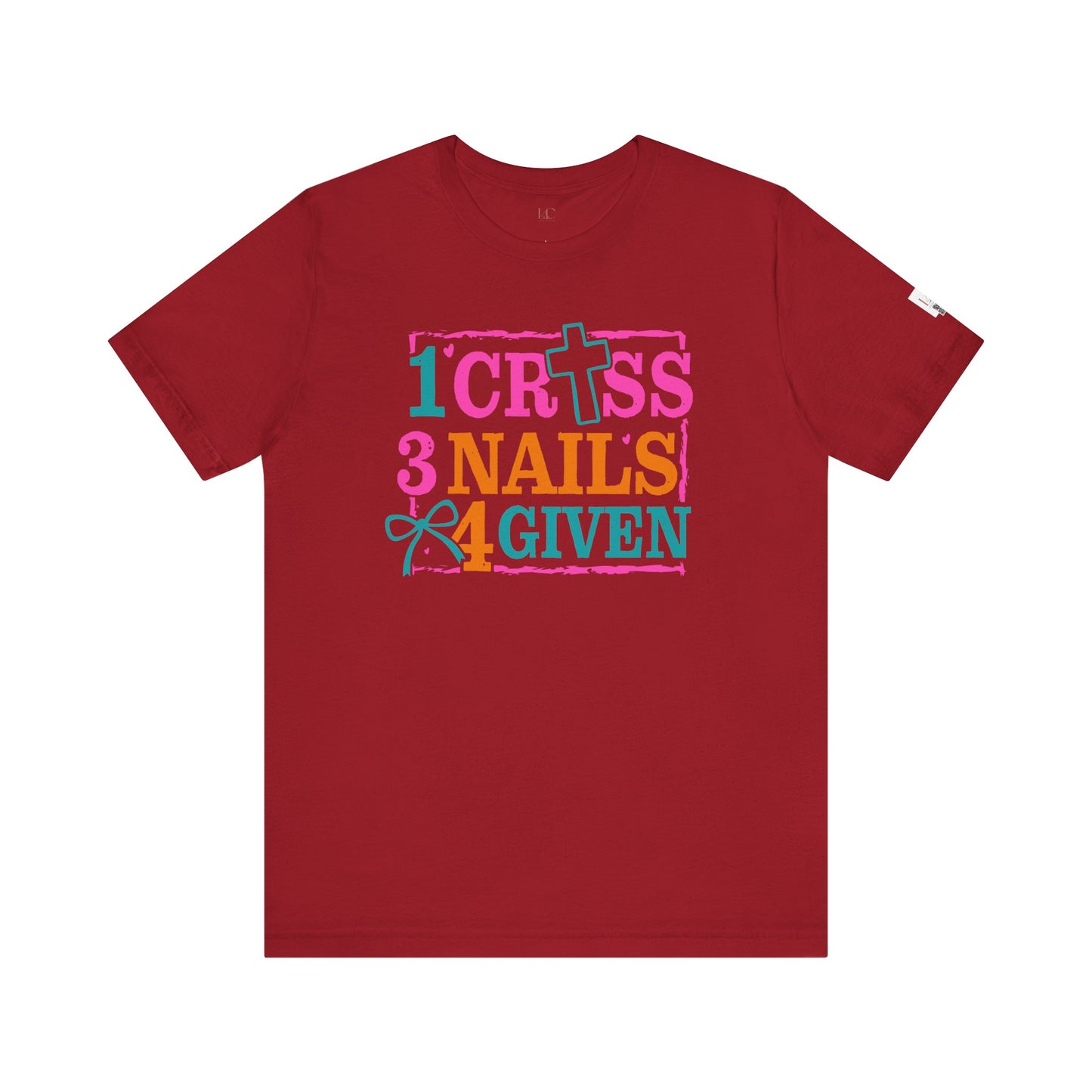 Inspirational Unisex Tee - "1 Cross 3 Nails 4 Given" - Faith-Based Christian Shirt