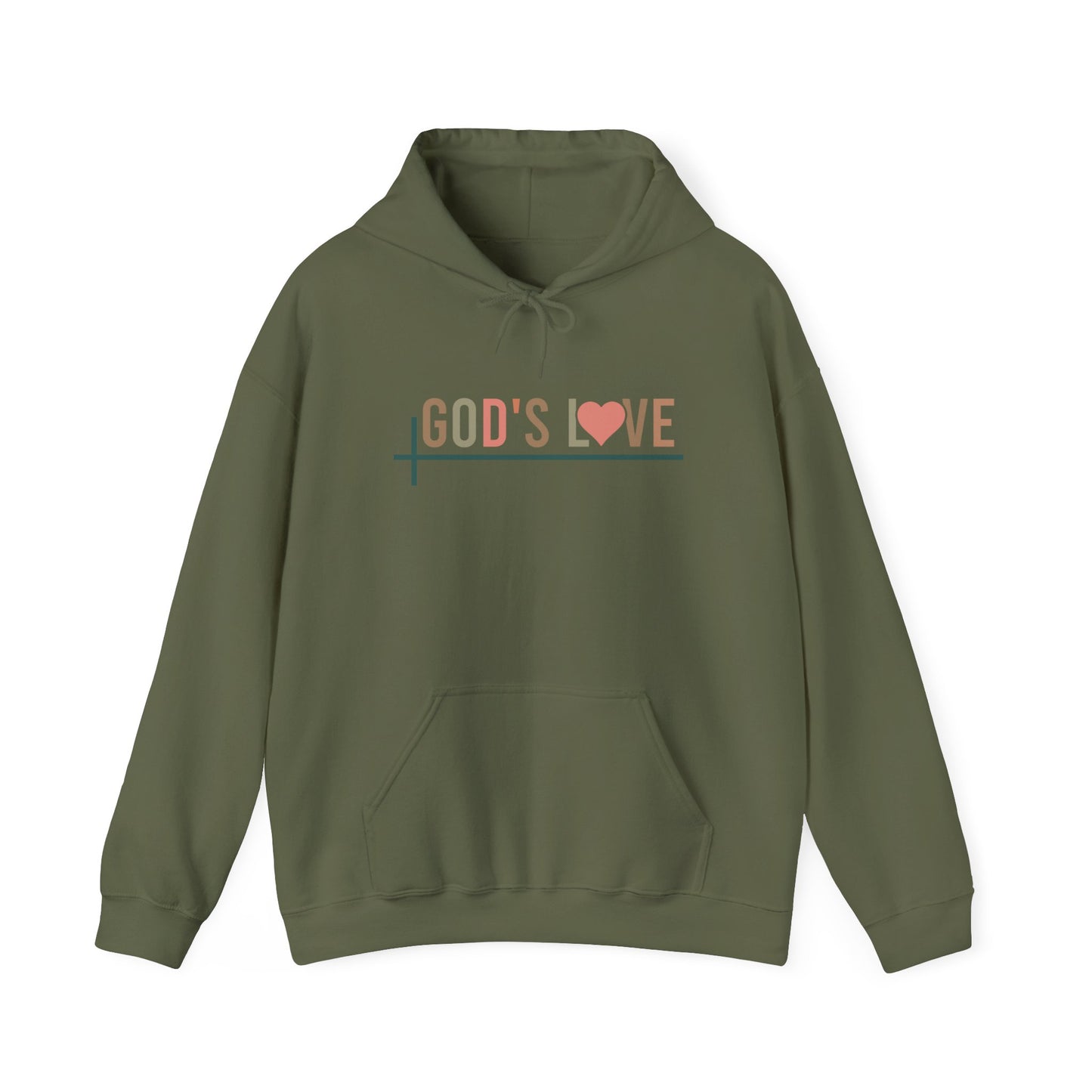 God’s Love Never Fails – Unisex Christian Hoodie | Inspired by Romans 8:38-39