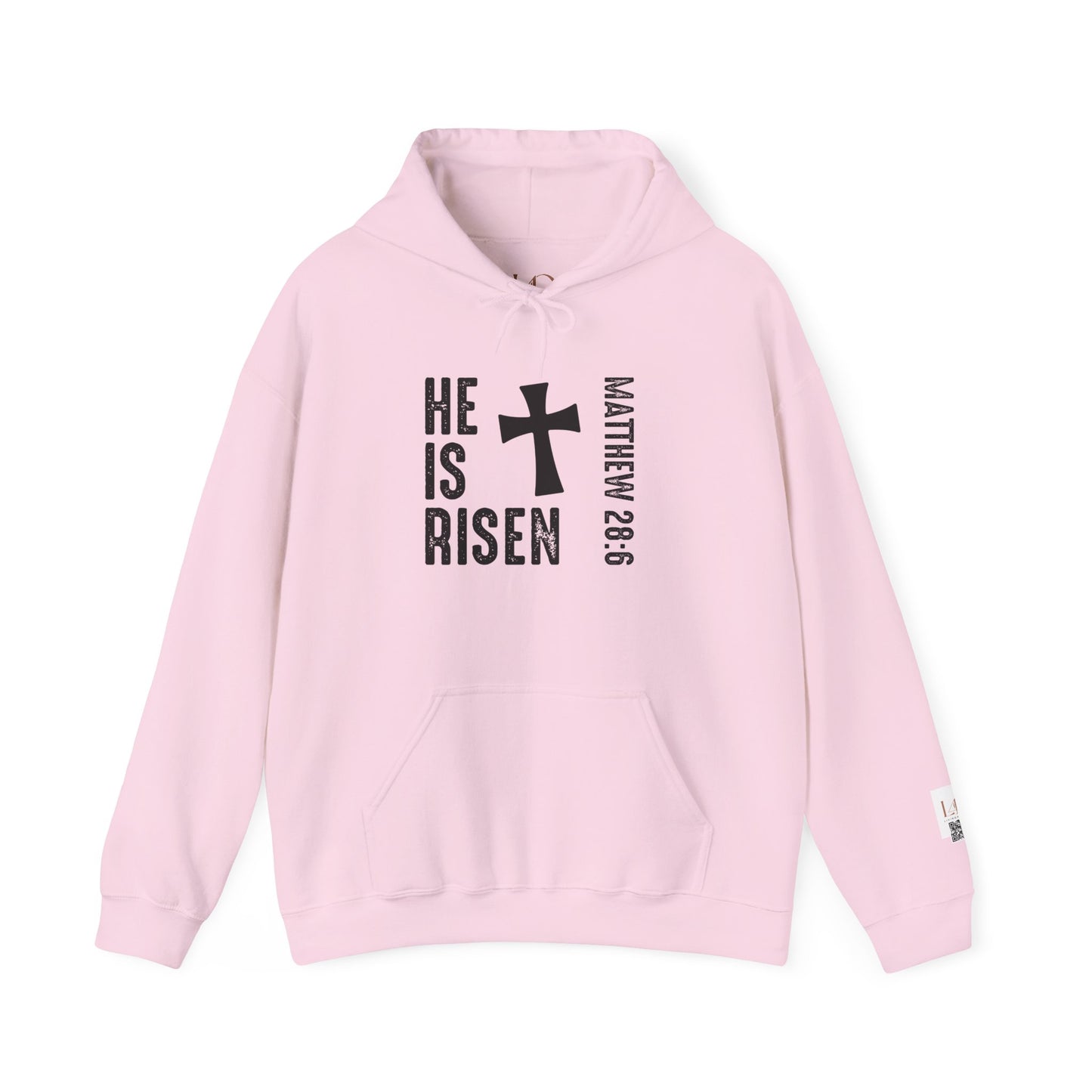 He Is Risen Cross Hooded Sweatshirt | Unisex Heavy Blend™