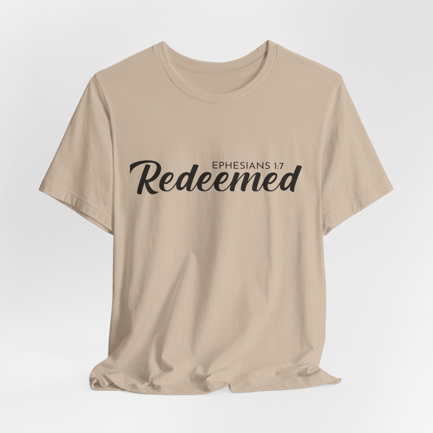 Redeemed – Unisex Christian Tee Celebrating Freedom, Forgiveness & Grace Through Faith
