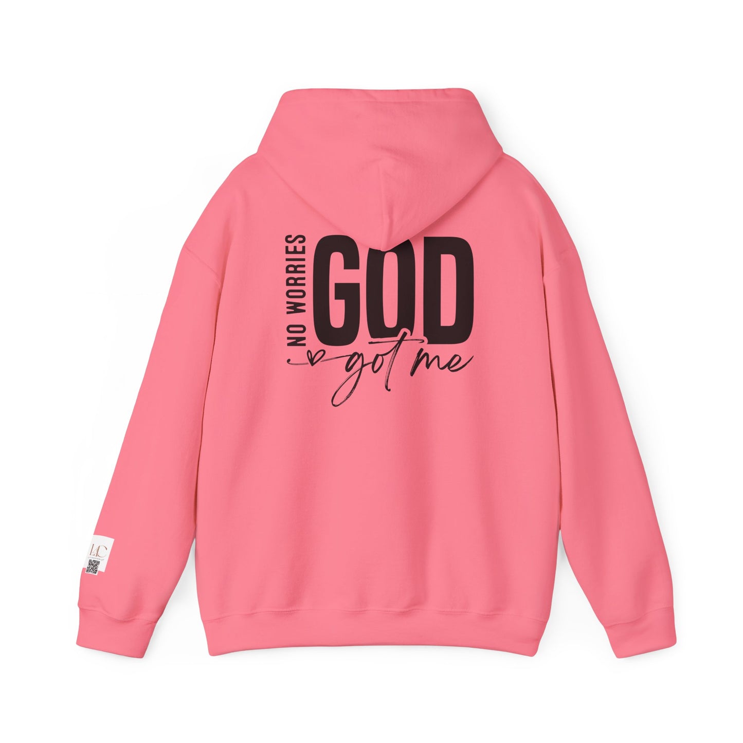 Inspirational Unisex Heavy Blend Hoodie - 'No Worries, God Got Me'