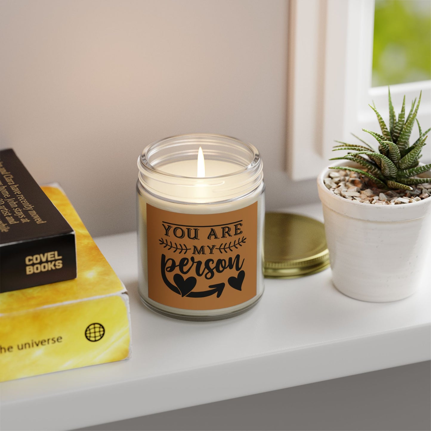 Scented Candle - "You Are My Person" - Coconut Apricot Wax - Perfect Gift for Friends & Loved Ones