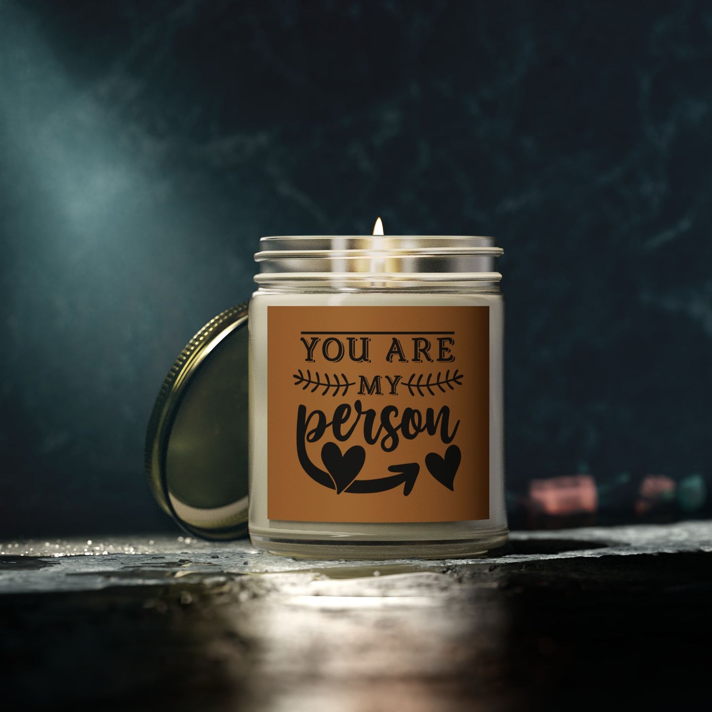 Scented Candle - "You Are My Person" - Coconut Apricot Wax - Perfect Gift for Friends & Loved Ones