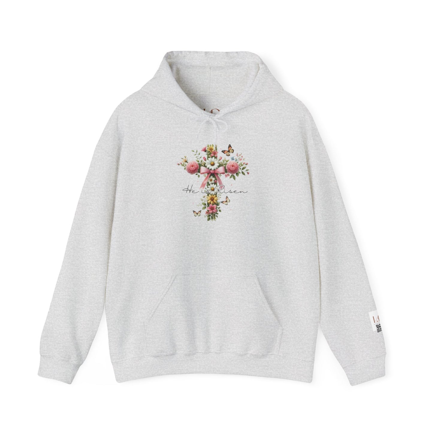 Floral Cross Design Unisex Heavy Blend™ Hoodie