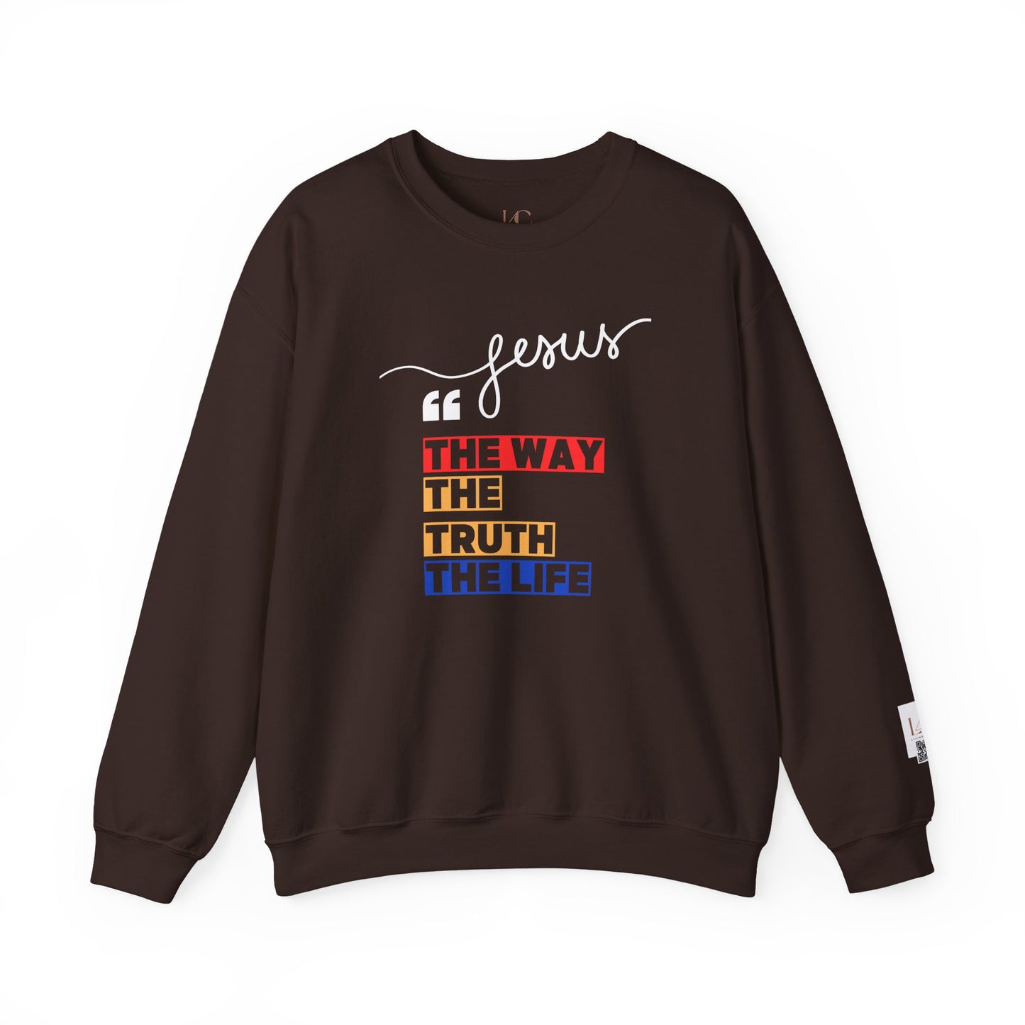 Inspirational Jesus Quote Crewneck Sweatshirt for Faith-Focused Individuals