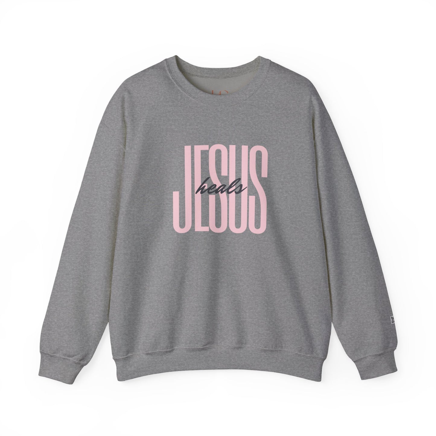Jesus Heals Unisex Crewneck Sweatshirt – Inspirational Faith Apparel