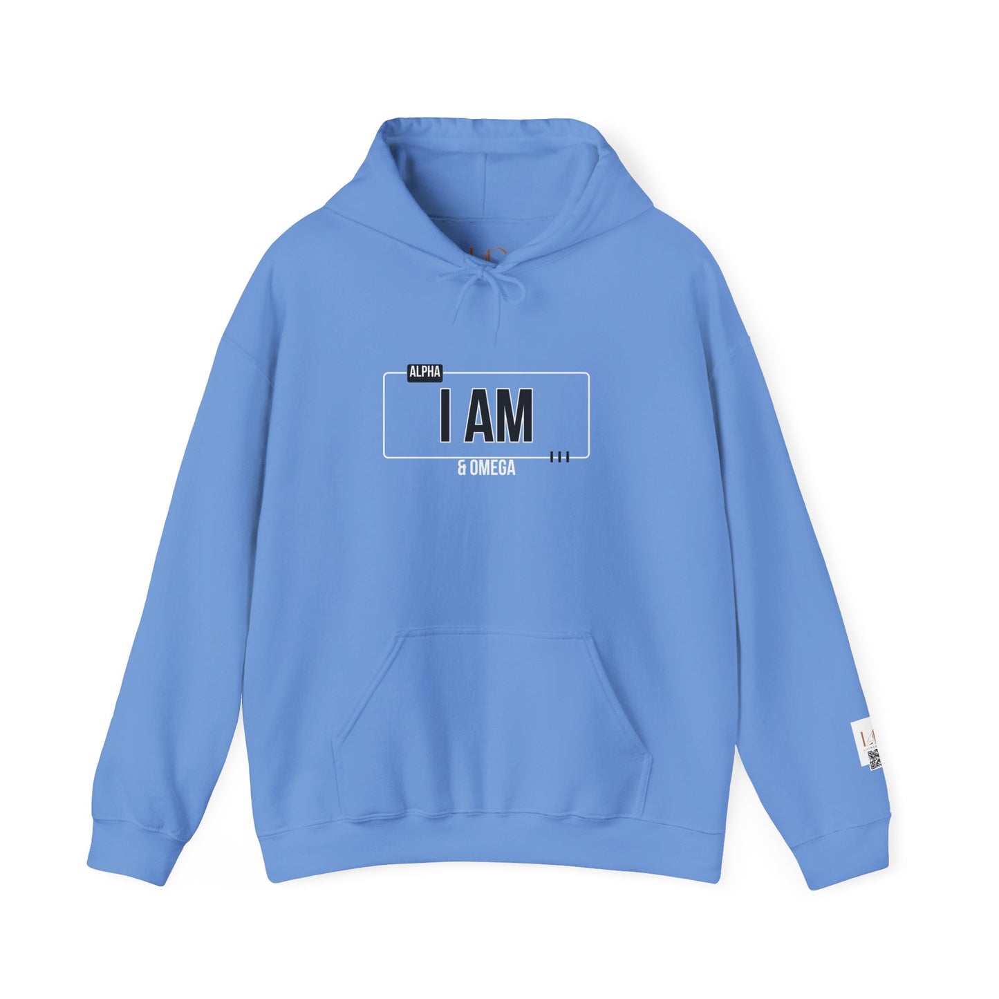 I AM Unisex Heavy Blend™ Hoodie - Inspirational White Sweatshirt for Everyday Comfort