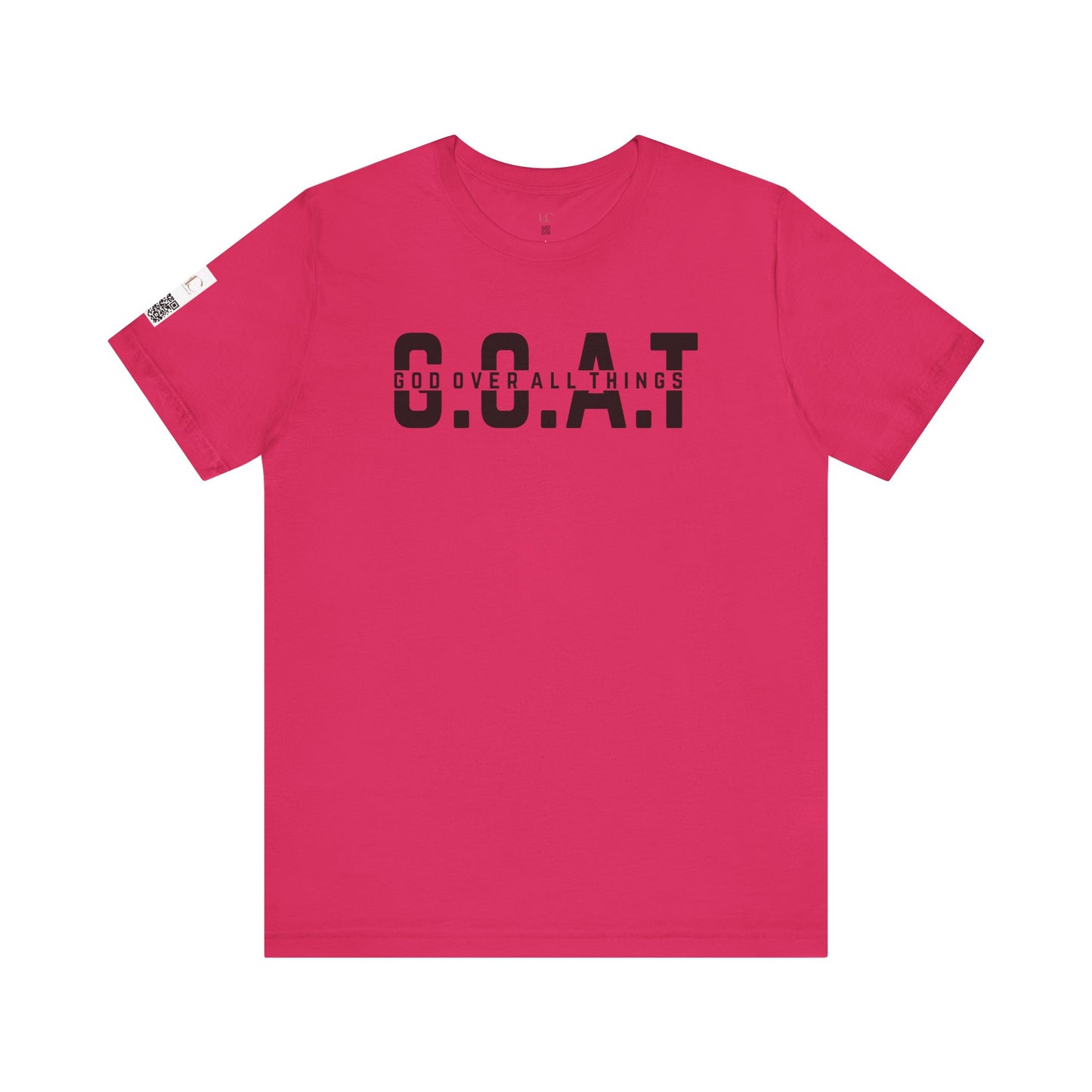 G.O.A.T. Unisex Jersey Short Sleeve Tee - God Over All Things