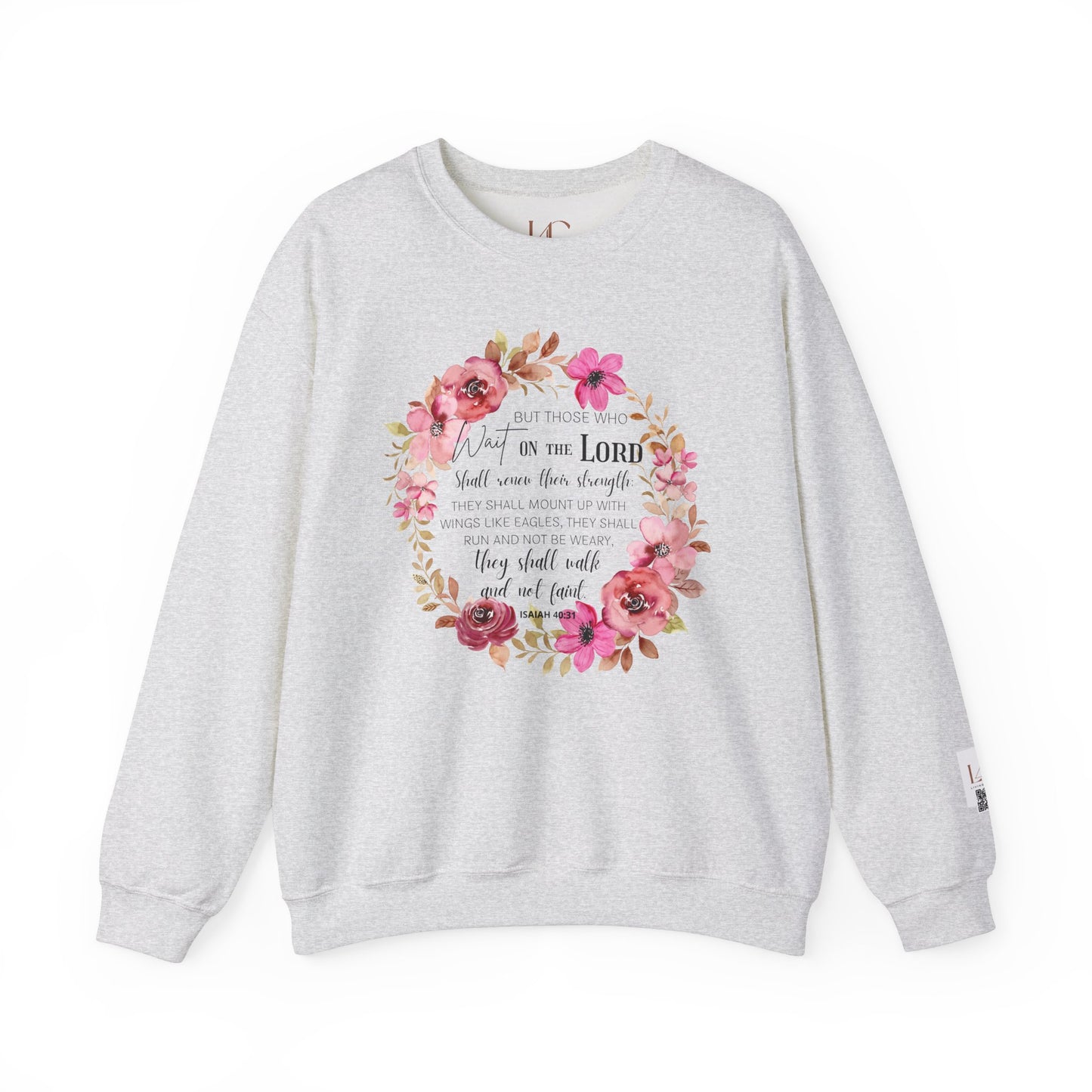 Faith-Inspired Floral Sweatshirt for Comfort and Hope