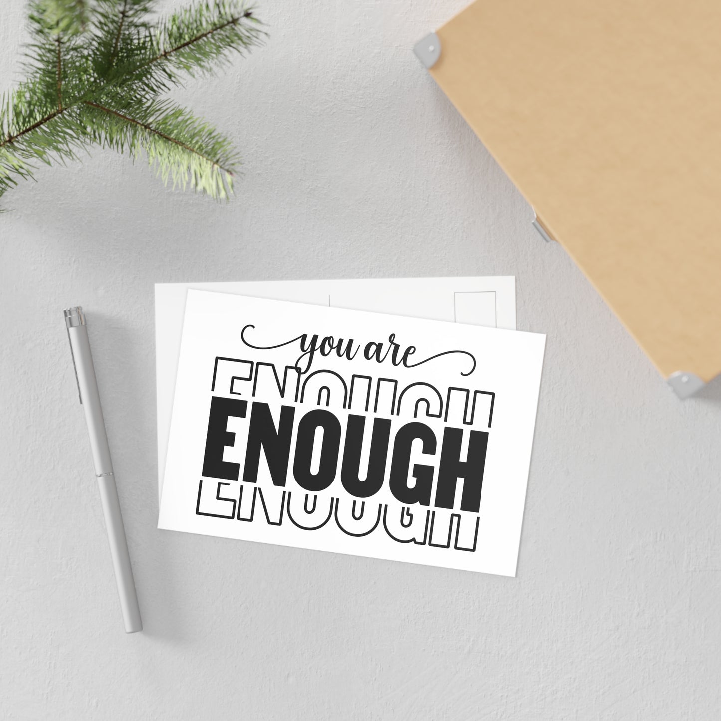 Motivational Fine Art Postcards - "You Are Enough"