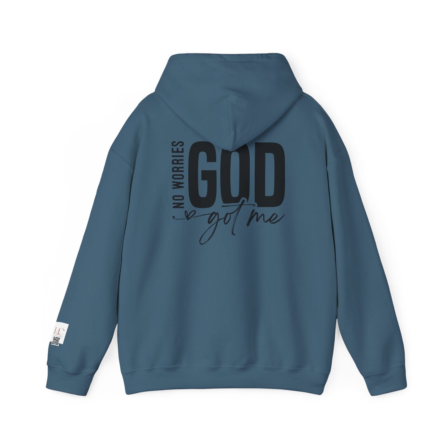 Inspirational Unisex Heavy Blend Hoodie - 'No Worries, God Got Me'