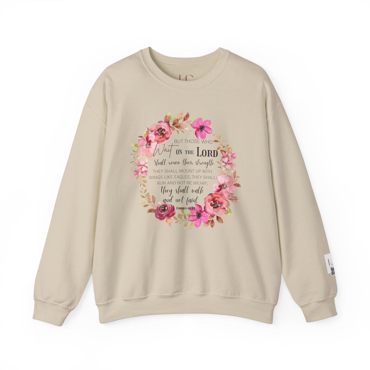 Faith-Inspired Floral Sweatshirt for Comfort and Hope