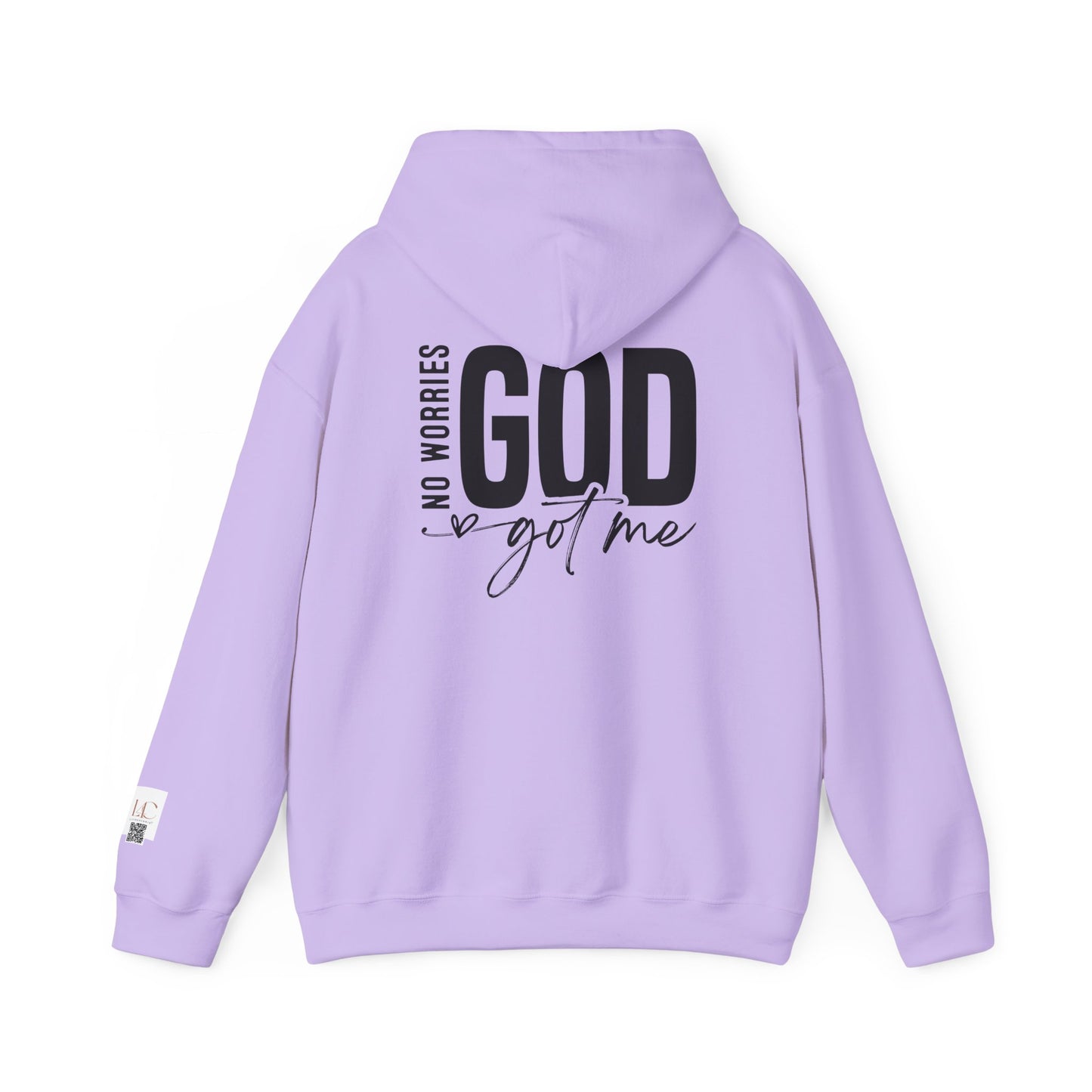 Inspirational Unisex Heavy Blend Hoodie - 'No Worries, God Got Me'