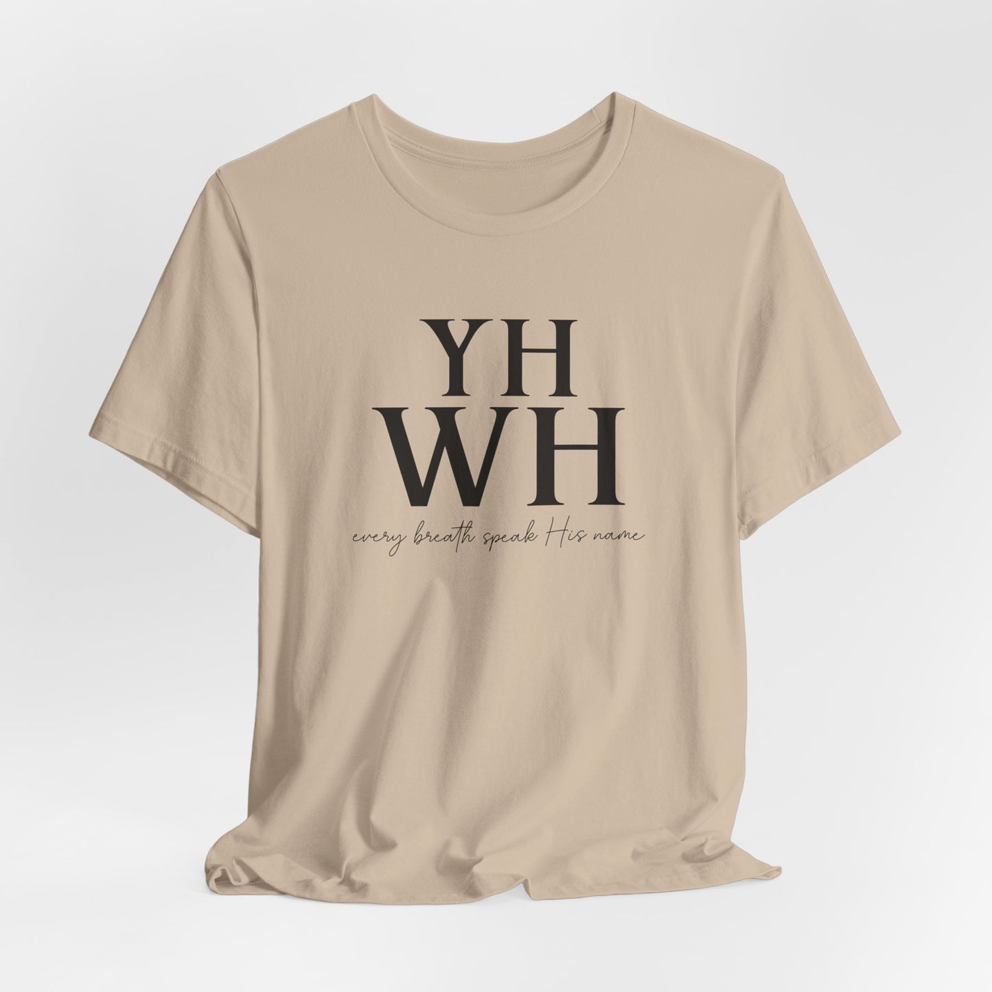 YHWH – Unisex Spiritual Tee Honoring the Name Above All Names | Faith-Inspired Everyday Wear