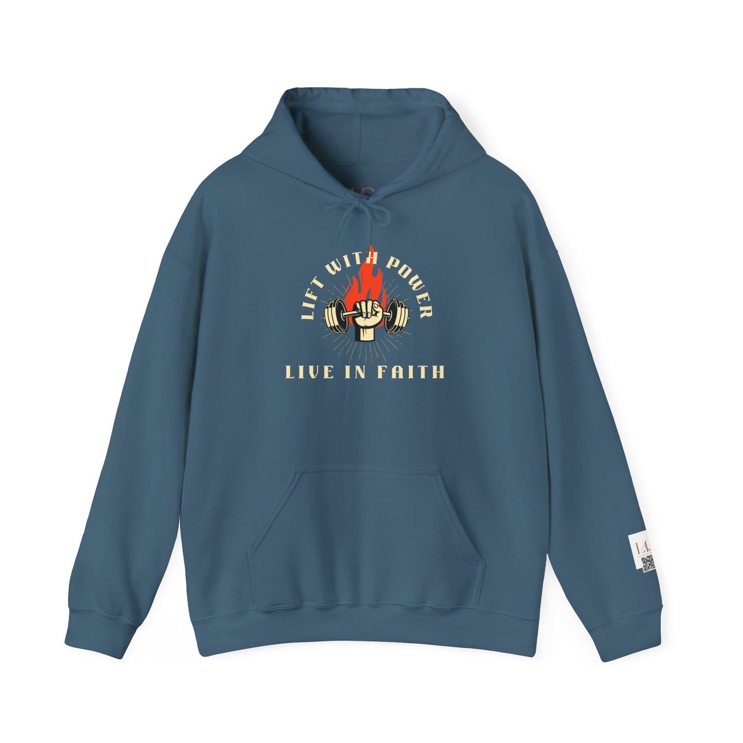 Lift With Power Unisex Heavy Blend™ Hoodie - Live in Faith