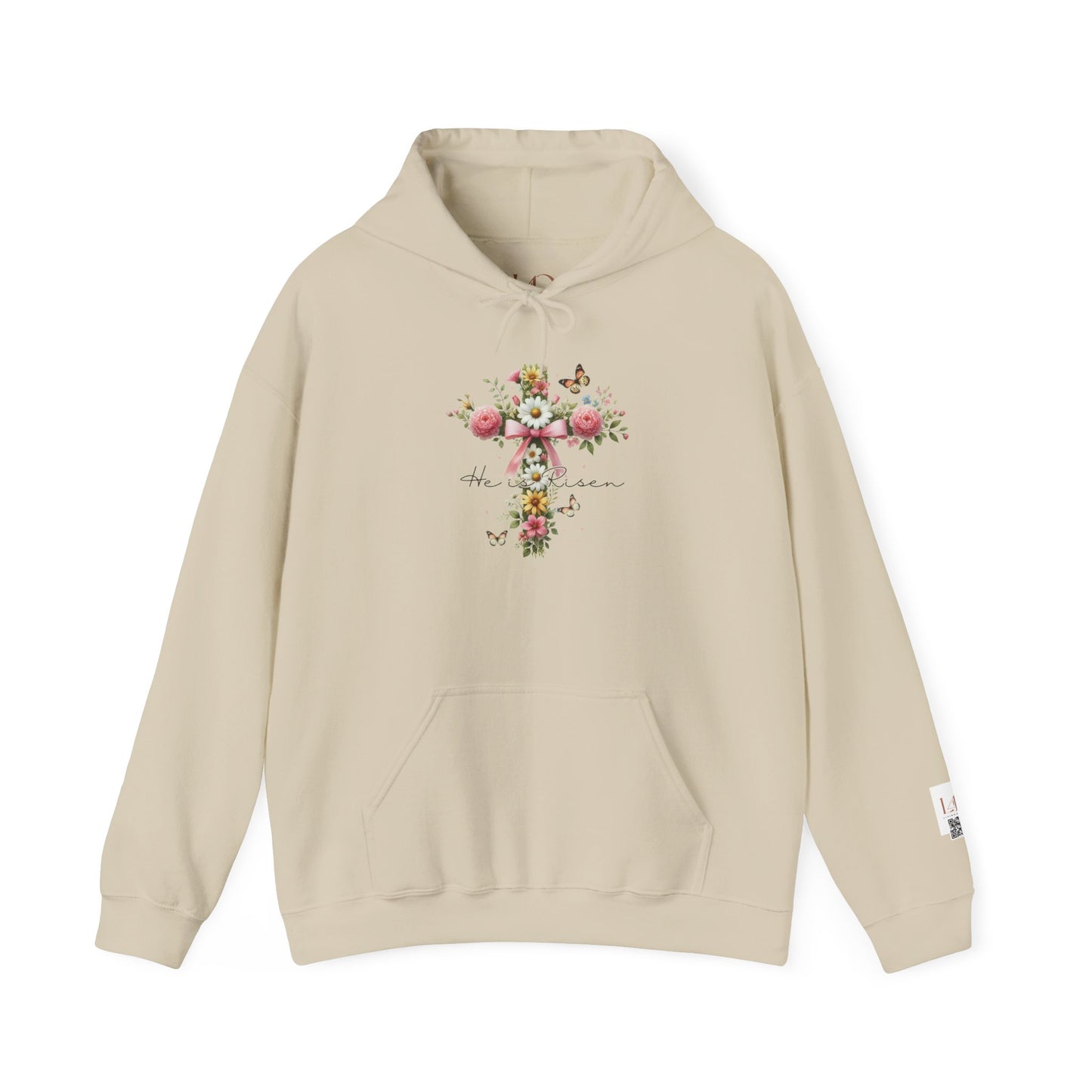 Floral Cross Design Unisex Heavy Blend™ Hoodie