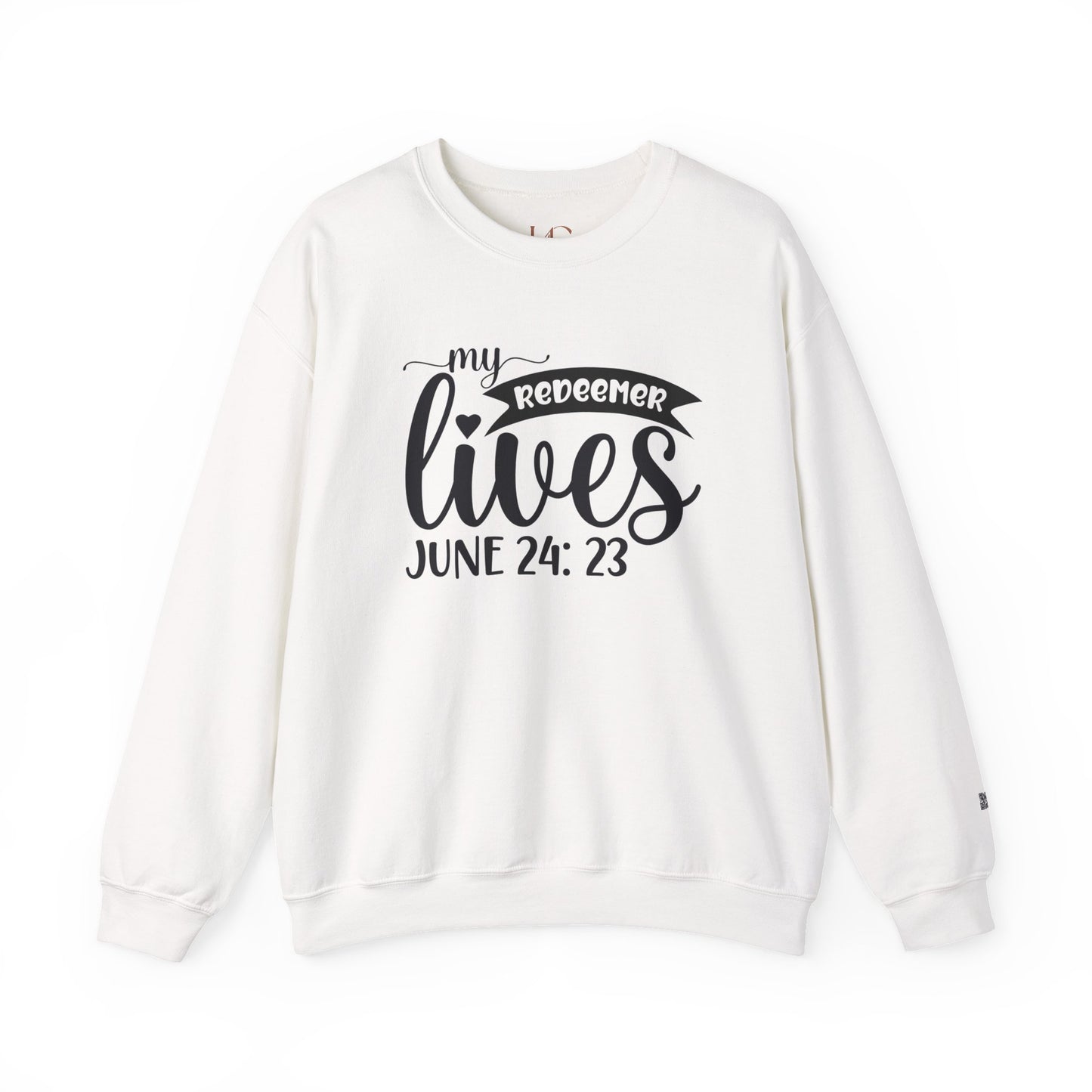 "My Redeemer Lives" – Faith-Inspired Crewneck Sweatshirt | Perfect for Easter & Everyday Wear