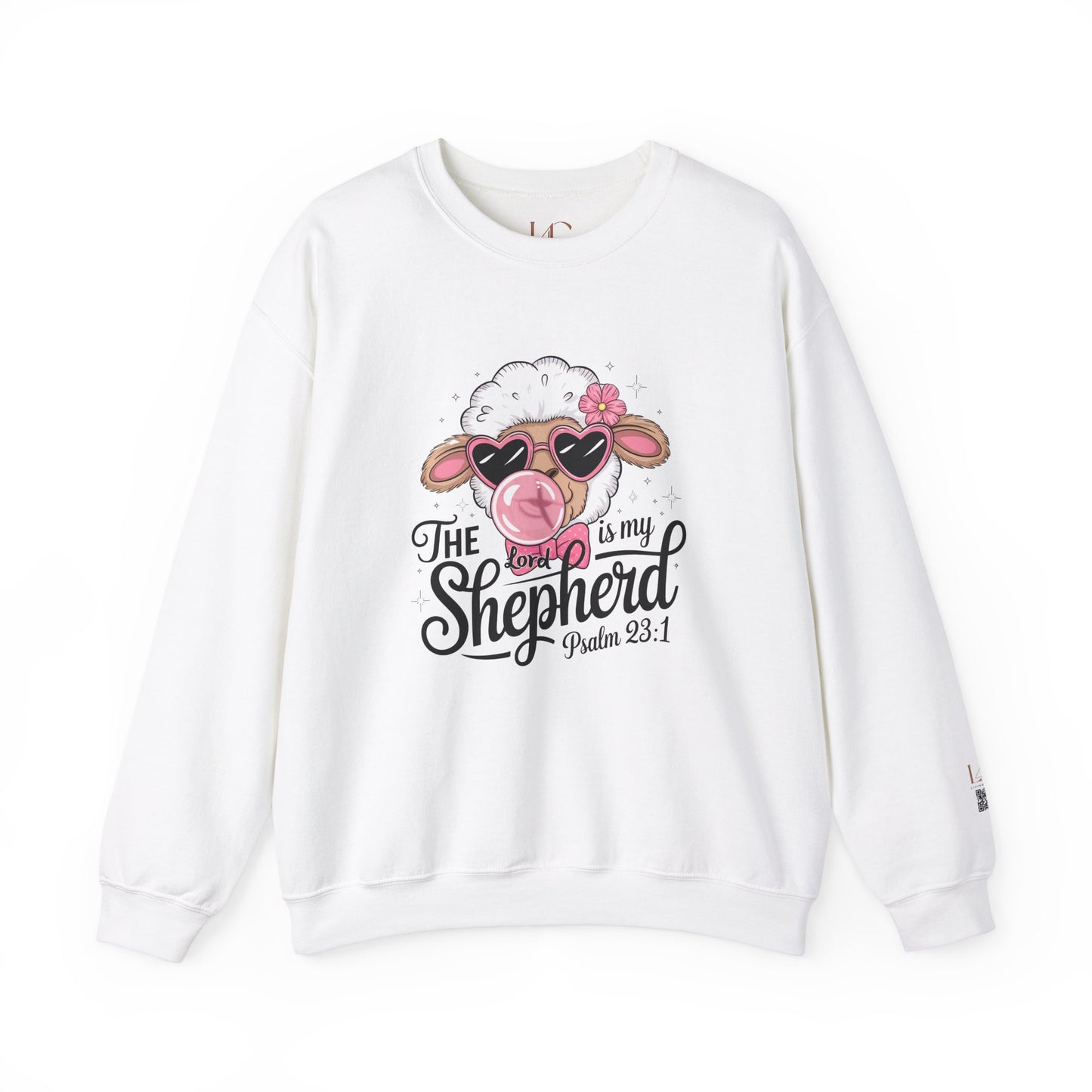 Cute Sheep Psalm 23:1 Crewneck Sweatshirt