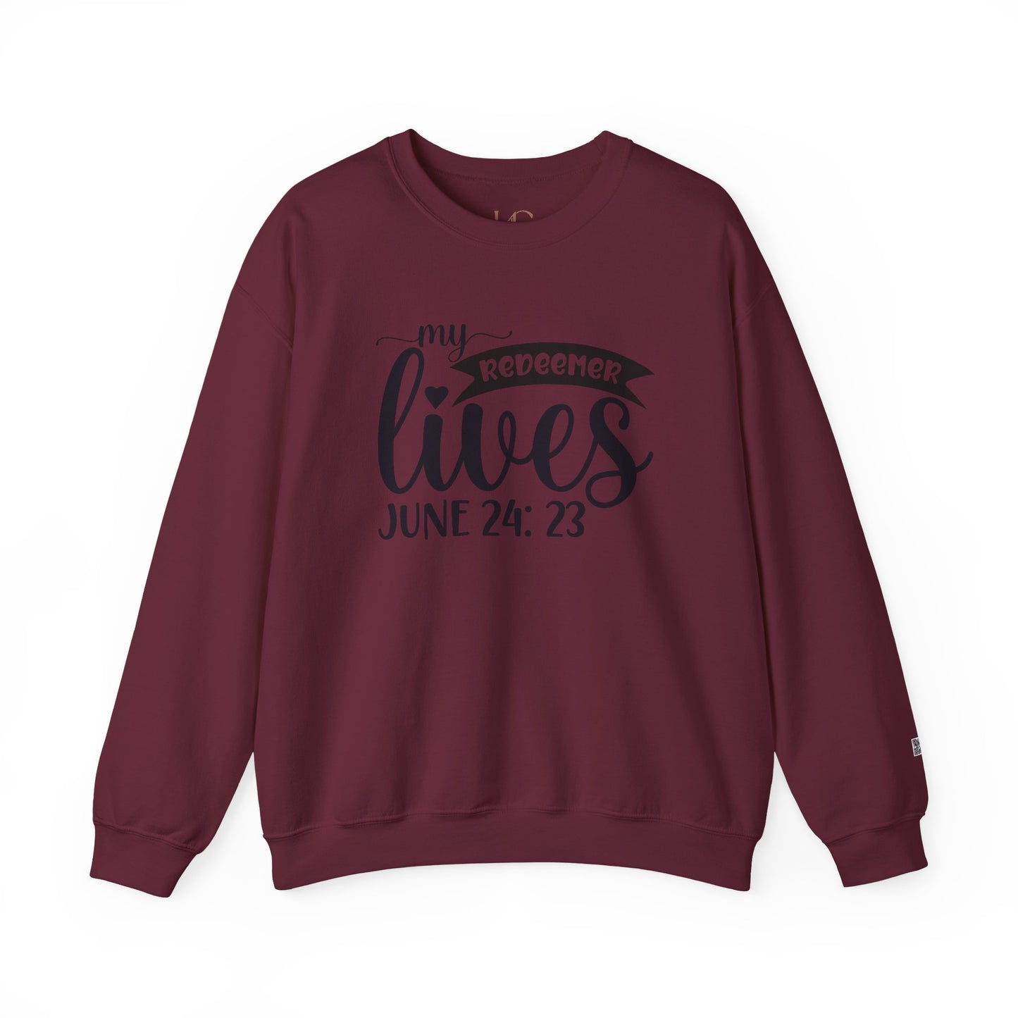 "My Redeemer Lives" – Faith-Inspired Crewneck Sweatshirt | Perfect for Easter & Everyday Wear