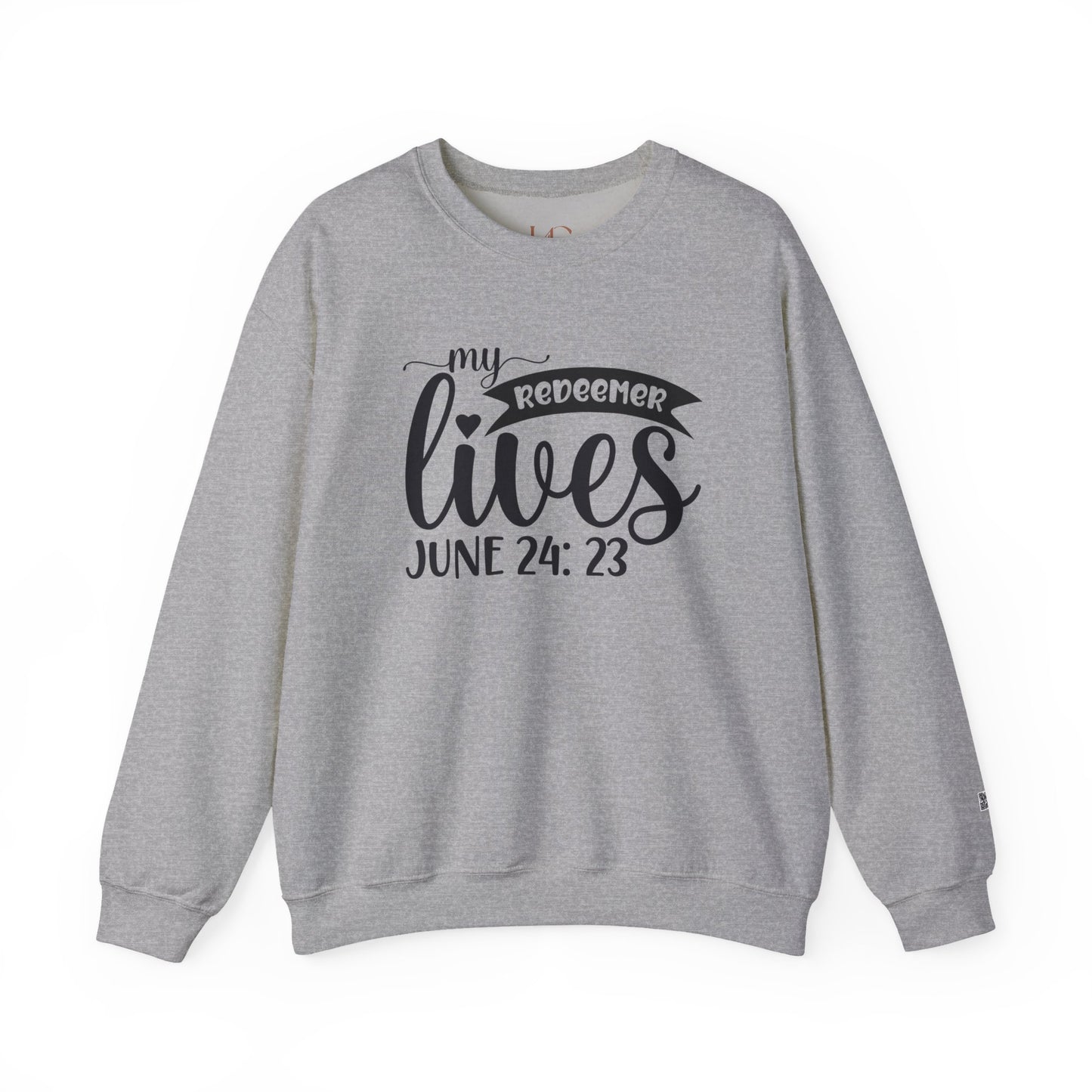 "My Redeemer Lives" – Faith-Inspired Crewneck Sweatshirt | Perfect for Easter & Everyday Wear