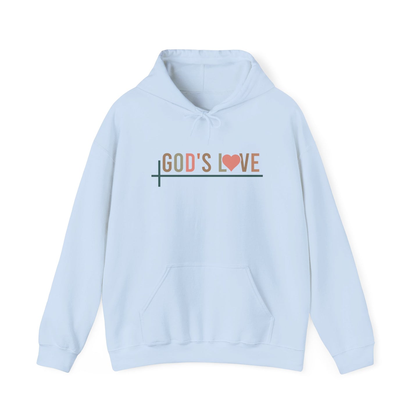 God’s Love Never Fails – Unisex Christian Hoodie | Inspired by Romans 8:38-39