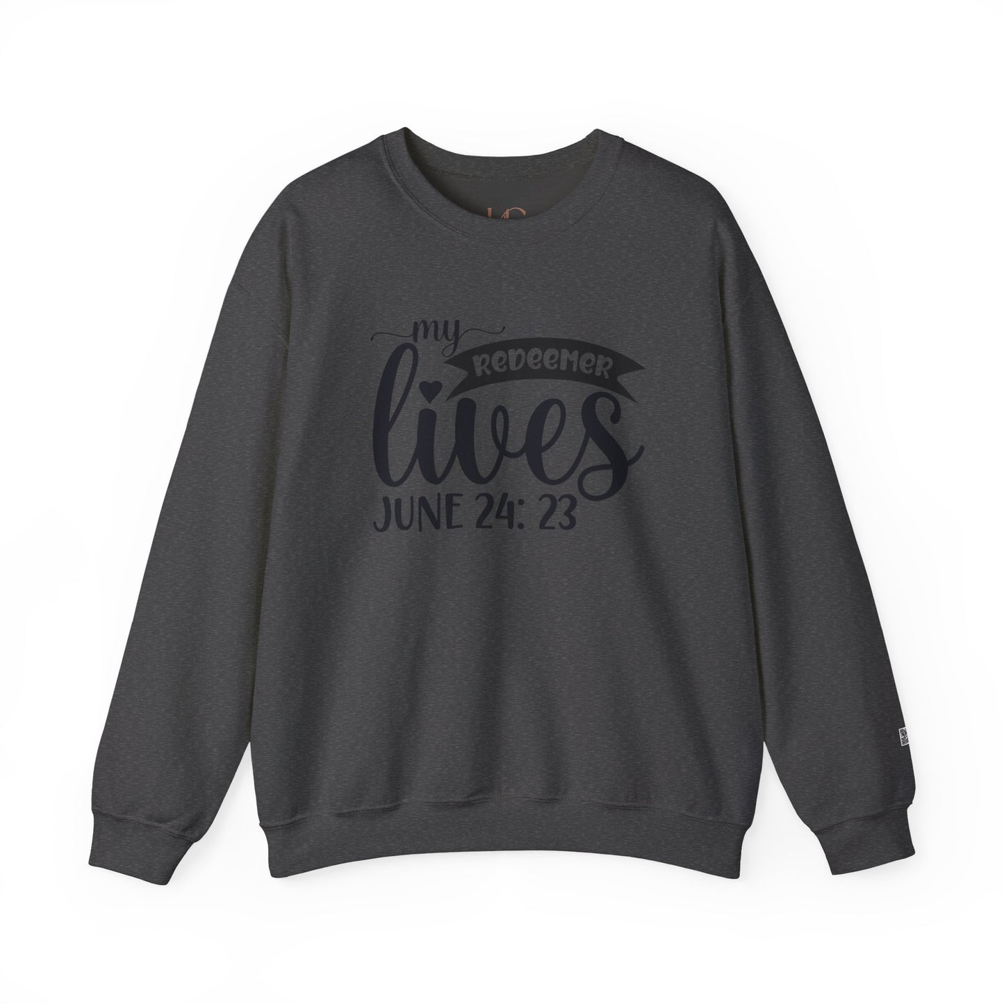 "My Redeemer Lives" – Faith-Inspired Crewneck Sweatshirt | Perfect for Easter & Everyday Wear