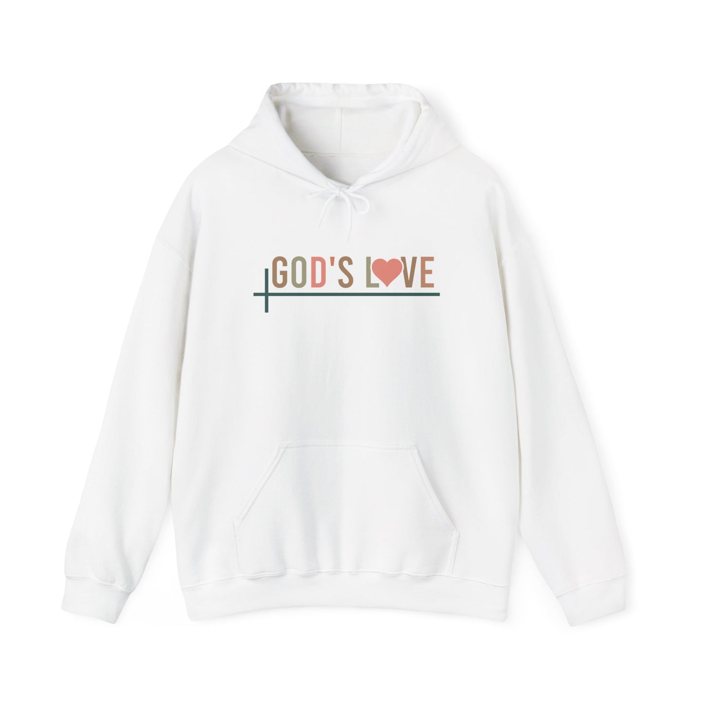 God’s Love Never Fails – Unisex Christian Hoodie | Inspired by Romans 8:38-39
