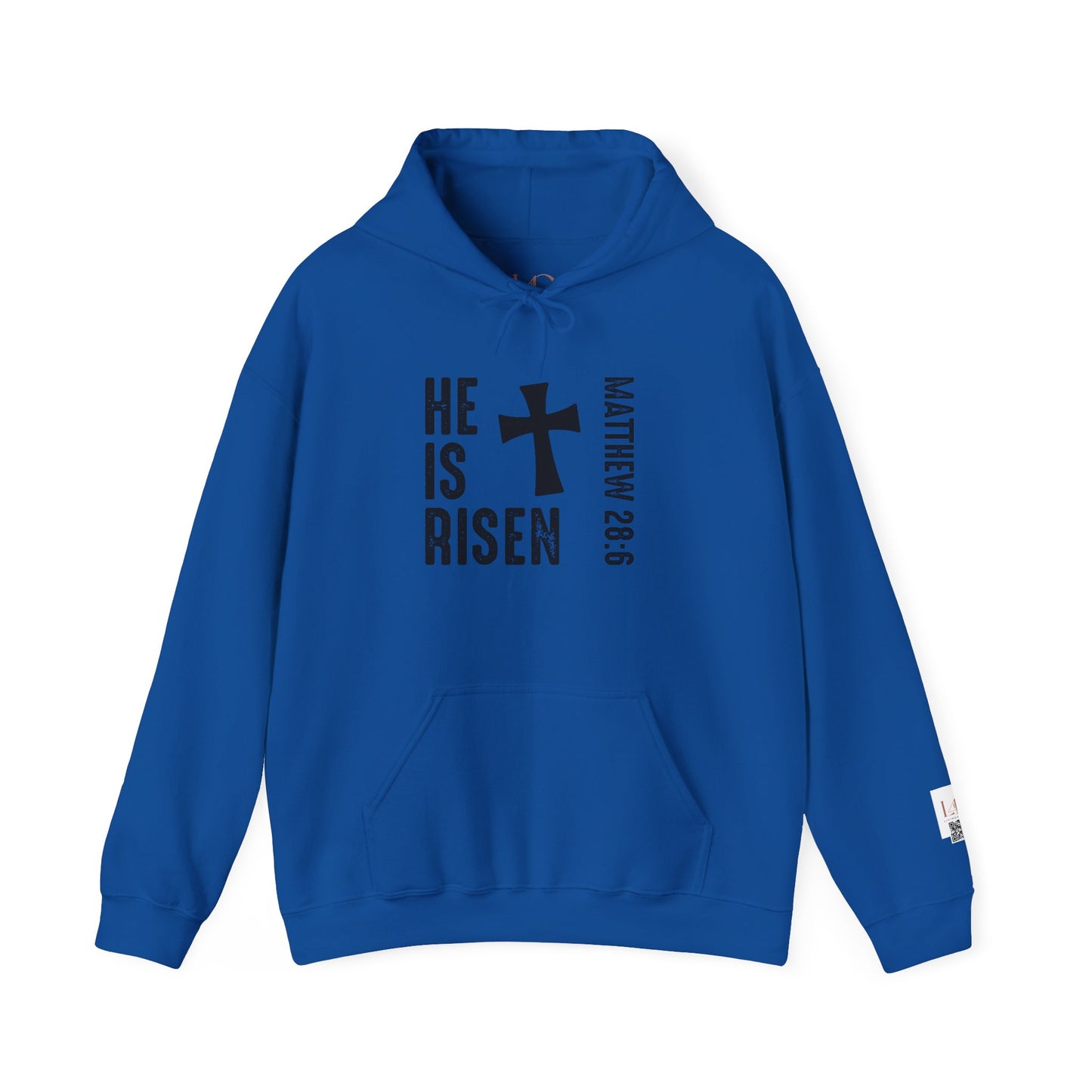 He Is Risen Cross Hooded Sweatshirt | Unisex Heavy Blend™