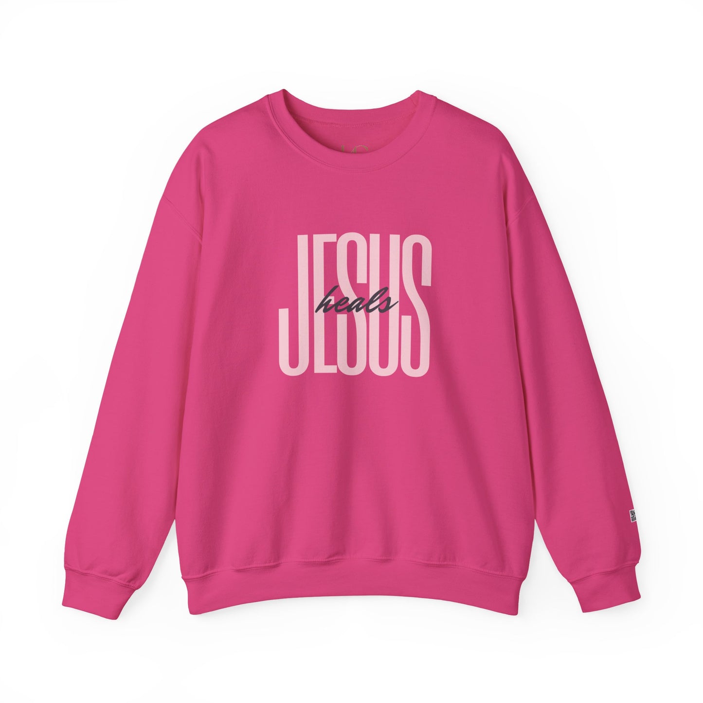 Jesus Heals Unisex Crewneck Sweatshirt – Inspirational Faith Apparel