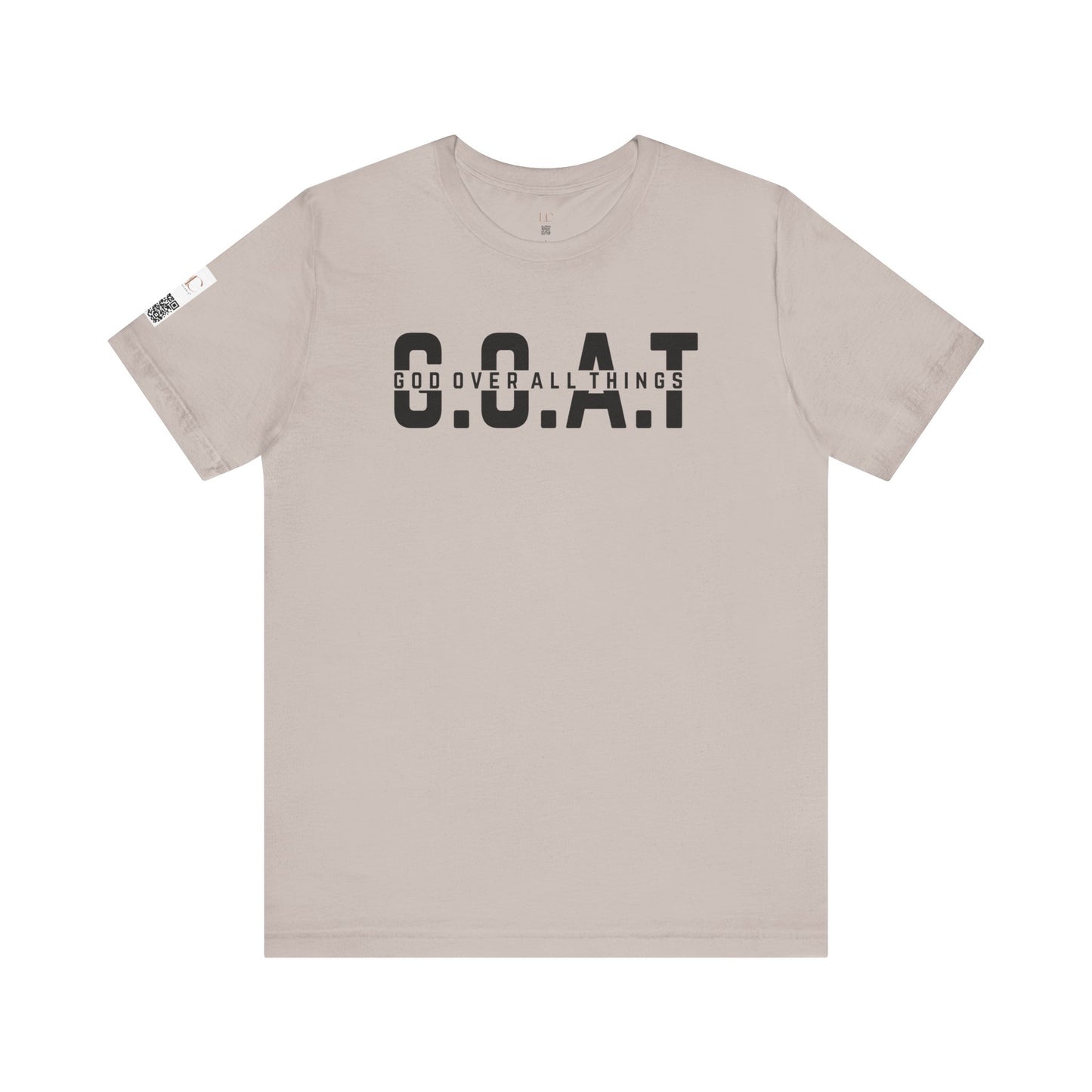 G.O.A.T. Unisex Jersey Short Sleeve Tee - God Over All Things