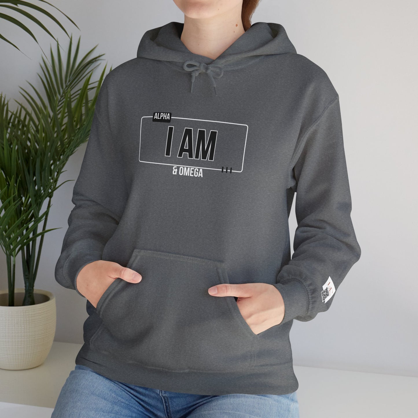 I AM Unisex Heavy Blend™ Hoodie - Inspirational White Sweatshirt for Everyday Comfort