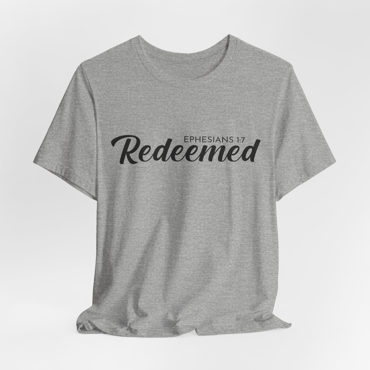Redeemed – Unisex Christian Tee Celebrating Freedom, Forgiveness & Grace Through Faith