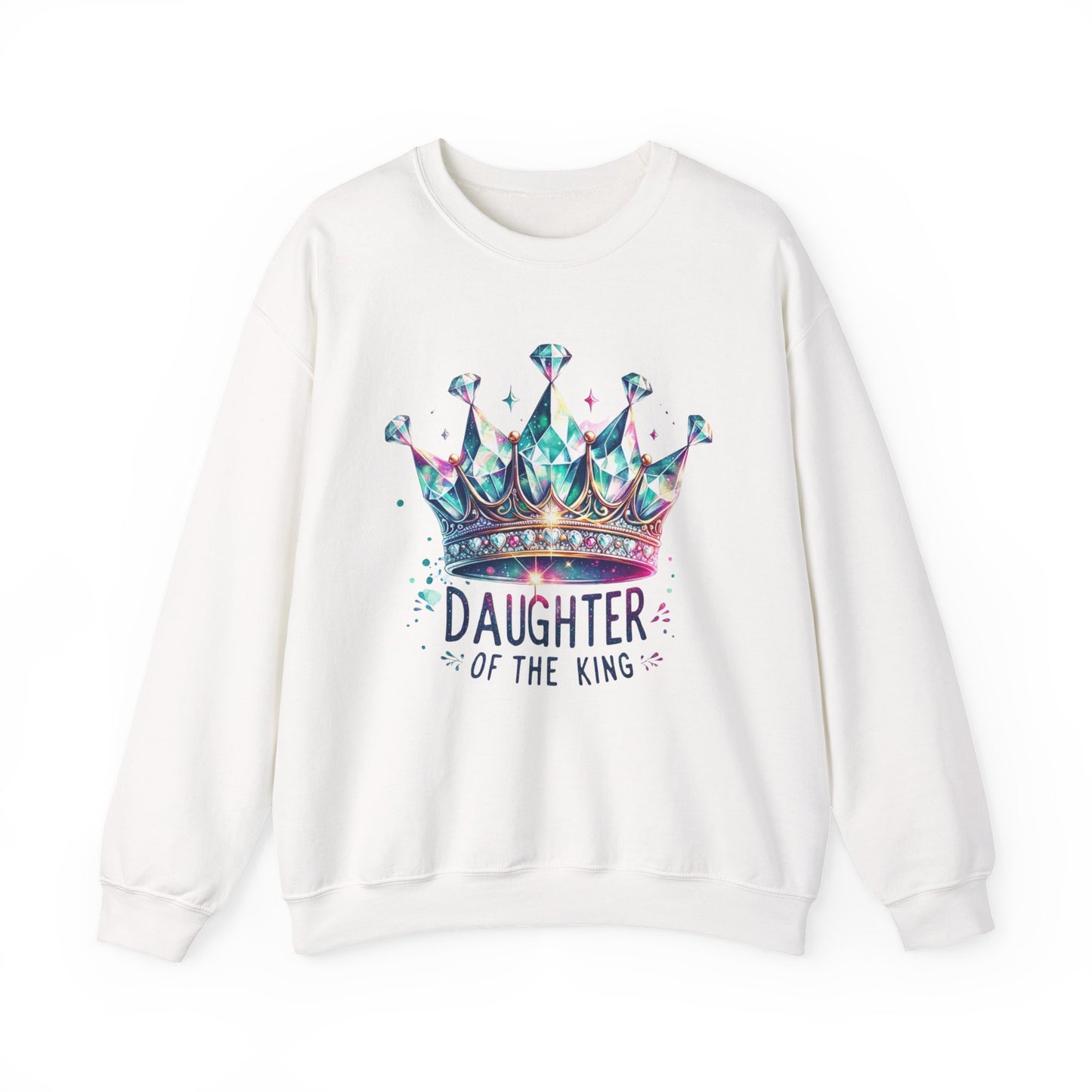 Daughter of the King – Faith-Filled Royalty Crewneck | Christian Apparel Inspired by 2 Corinthians 6:18
