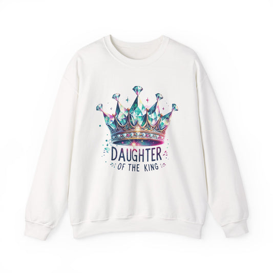 Daughter of the King – Faith-Filled Royalty Crewneck | Christian Apparel Inspired by 2 Corinthians 6:18