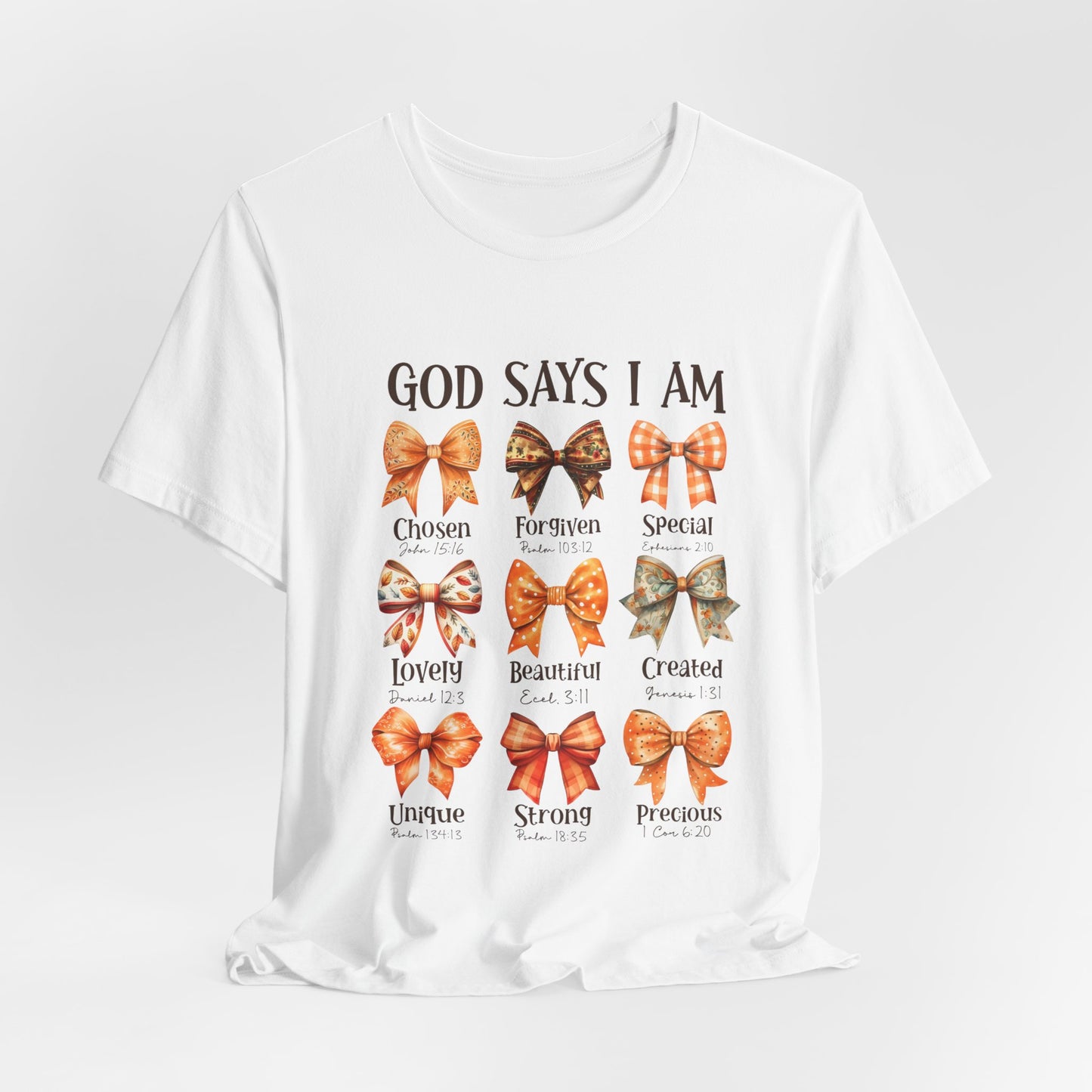 God Says I Am, Inspirational Unisex Tee, Affirmation Shirt, Faith-Based T-Shirt, Motivational Apparel, Gift for Her