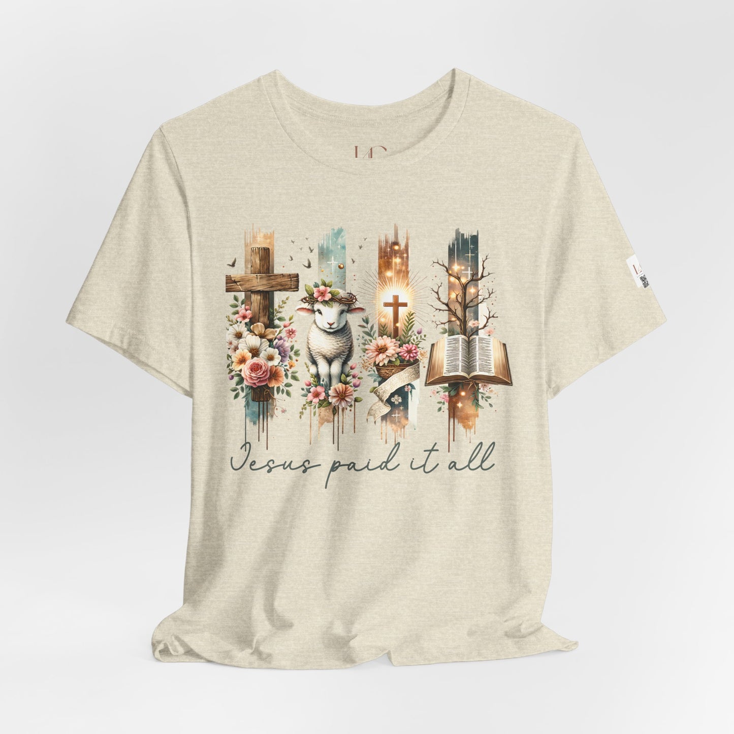 Inspirational Jesus Paid It All Unisex Jersey Tee