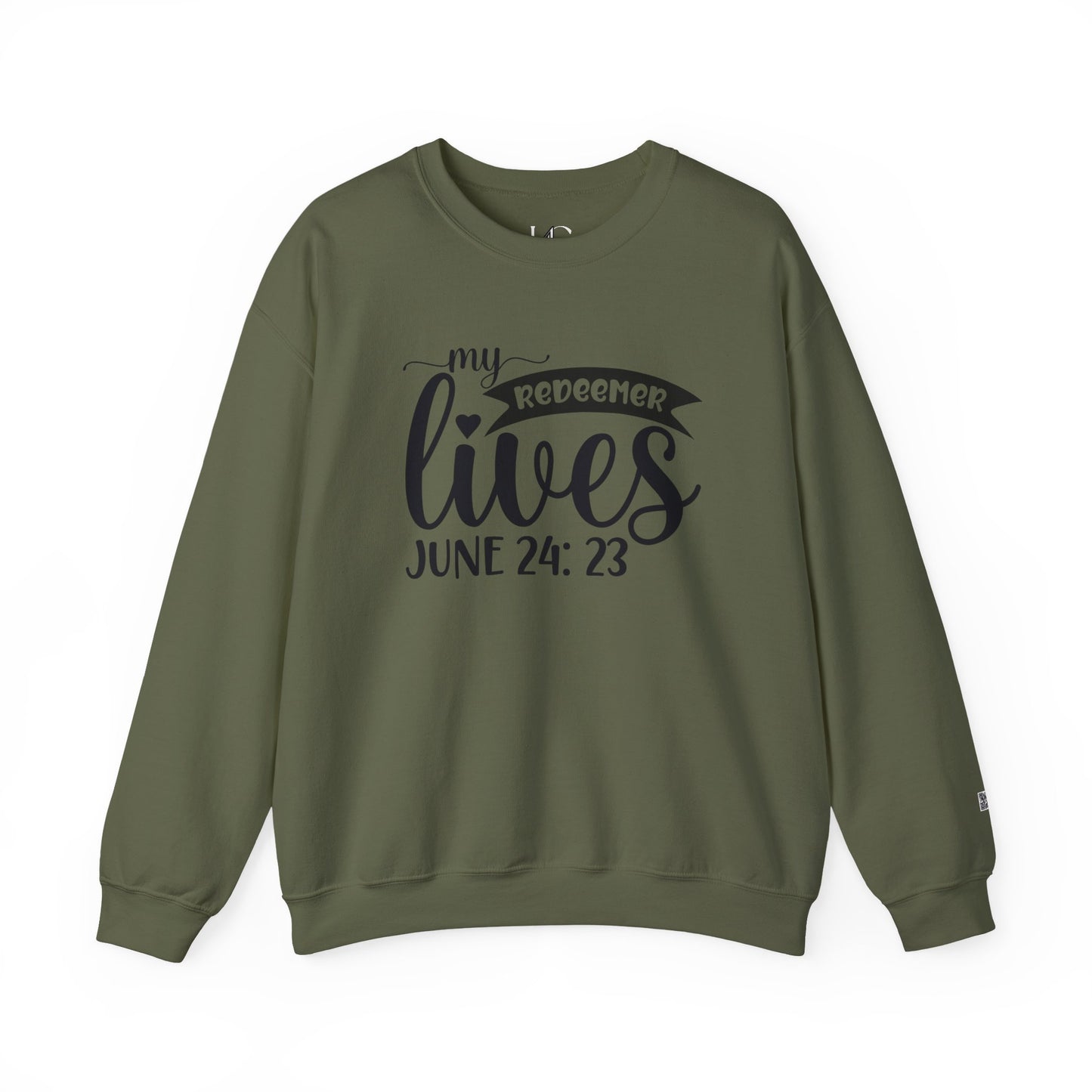 "My Redeemer Lives" – Faith-Inspired Crewneck Sweatshirt | Perfect for Easter & Everyday Wear