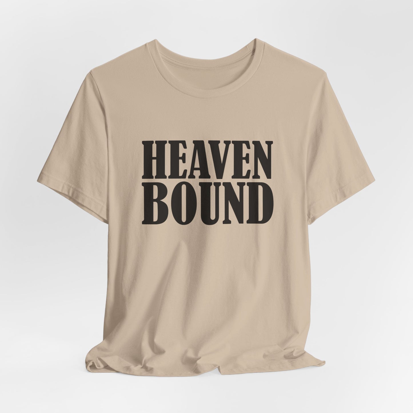 Heaven Bound Unisex Jersey Tee, Casual Wear, Gift for Dreamers, Spiritual T-Shirt, Inspirational Graphic Tee