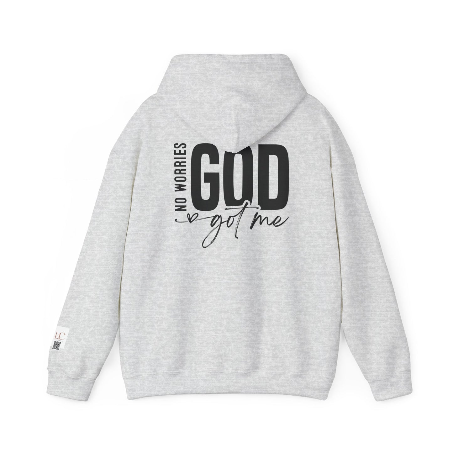 Inspirational Unisex Heavy Blend Hoodie - 'No Worries, God Got Me'