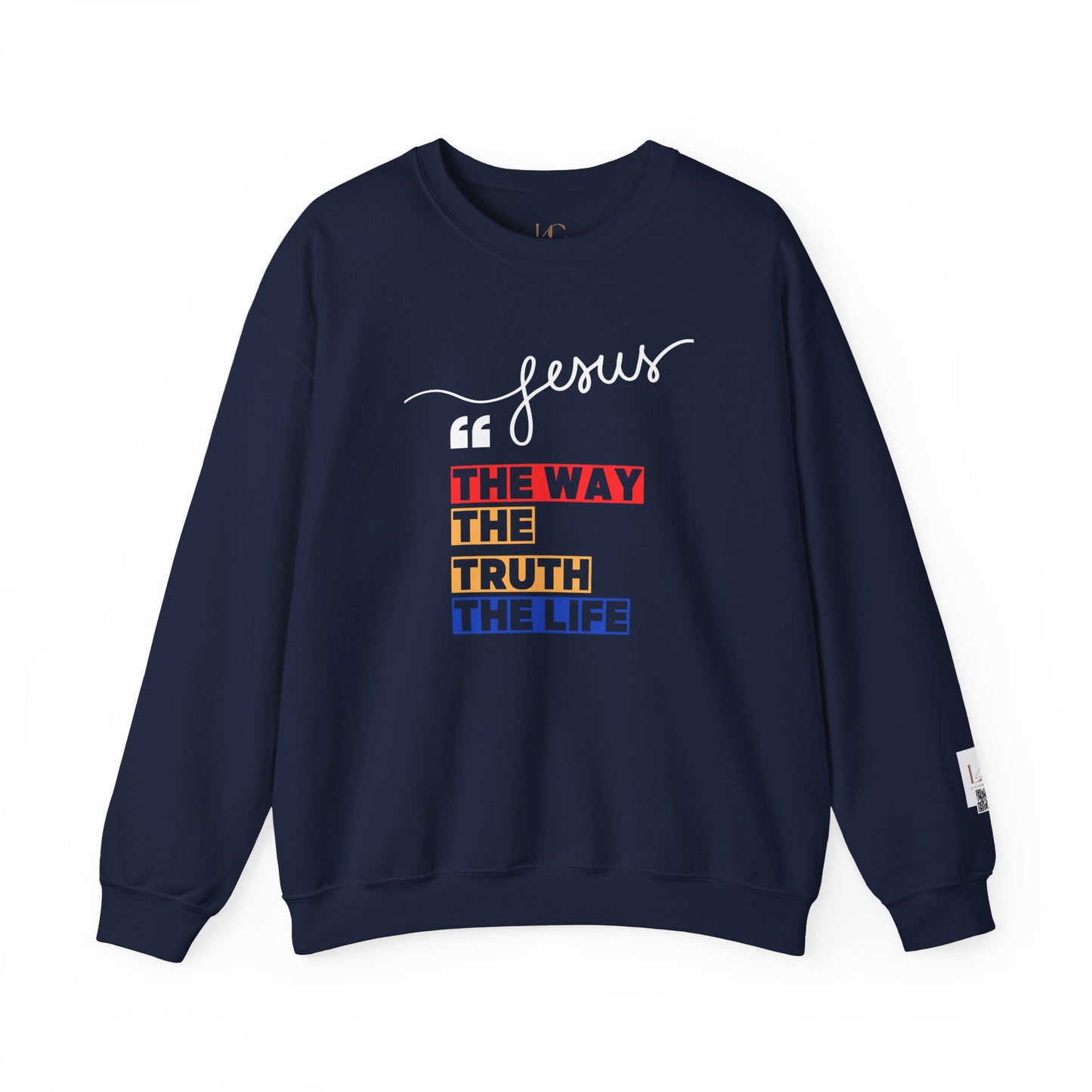 Inspirational Jesus Quote Crewneck Sweatshirt for Faith-Focused Individuals