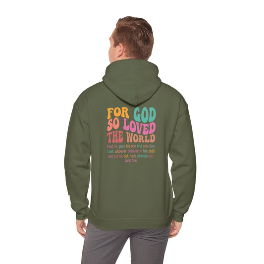 Faithful Comfort Hoodie - John 3:16 Inspirational Sweatshirt