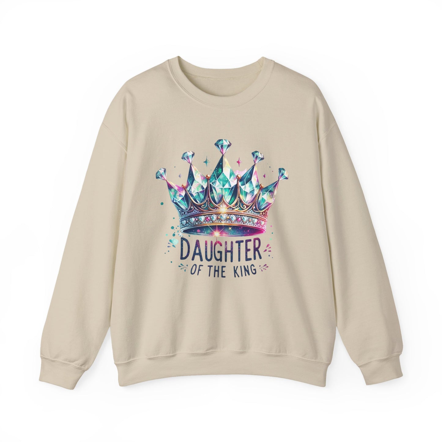 Daughter of the King – Faith-Filled Royalty Crewneck | Christian Apparel Inspired by 2 Corinthians 6:18