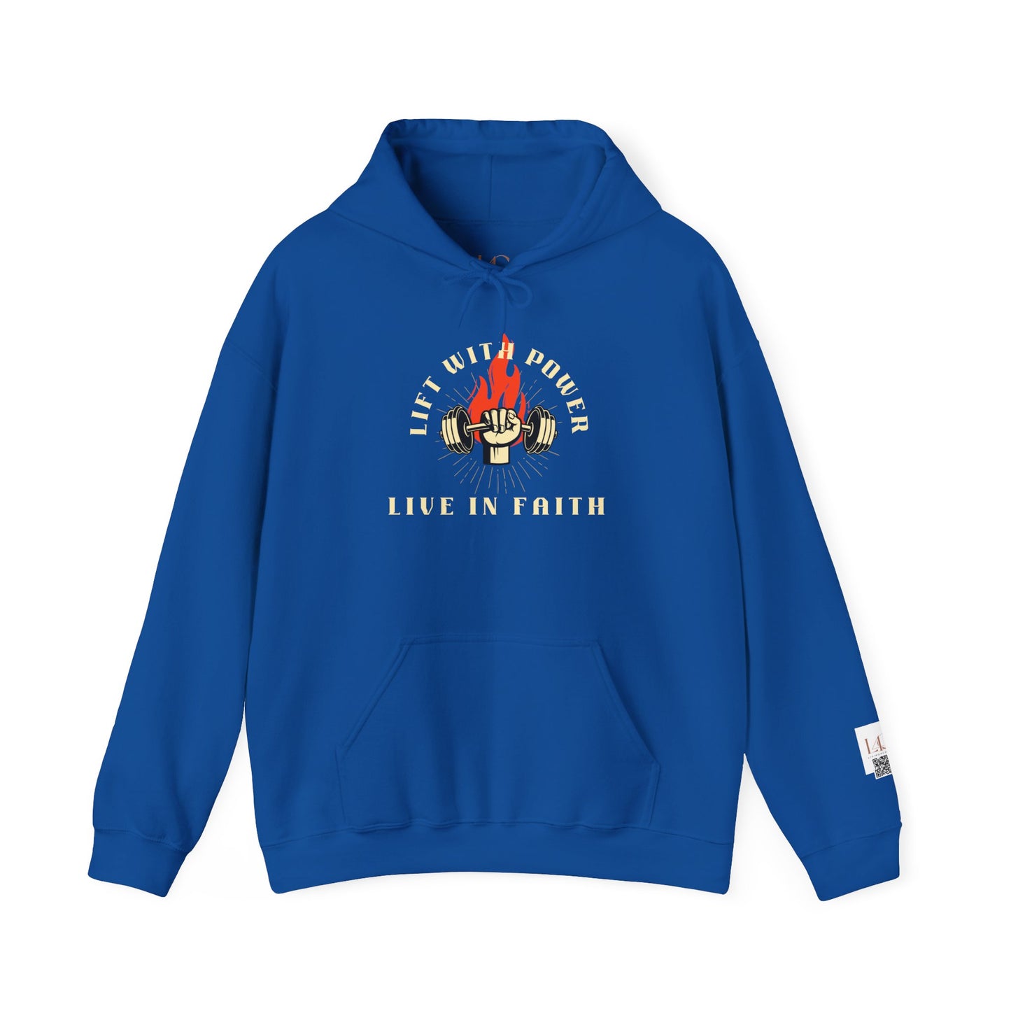 Lift With Power Unisex Heavy Blend™ Hoodie - Live in Faith