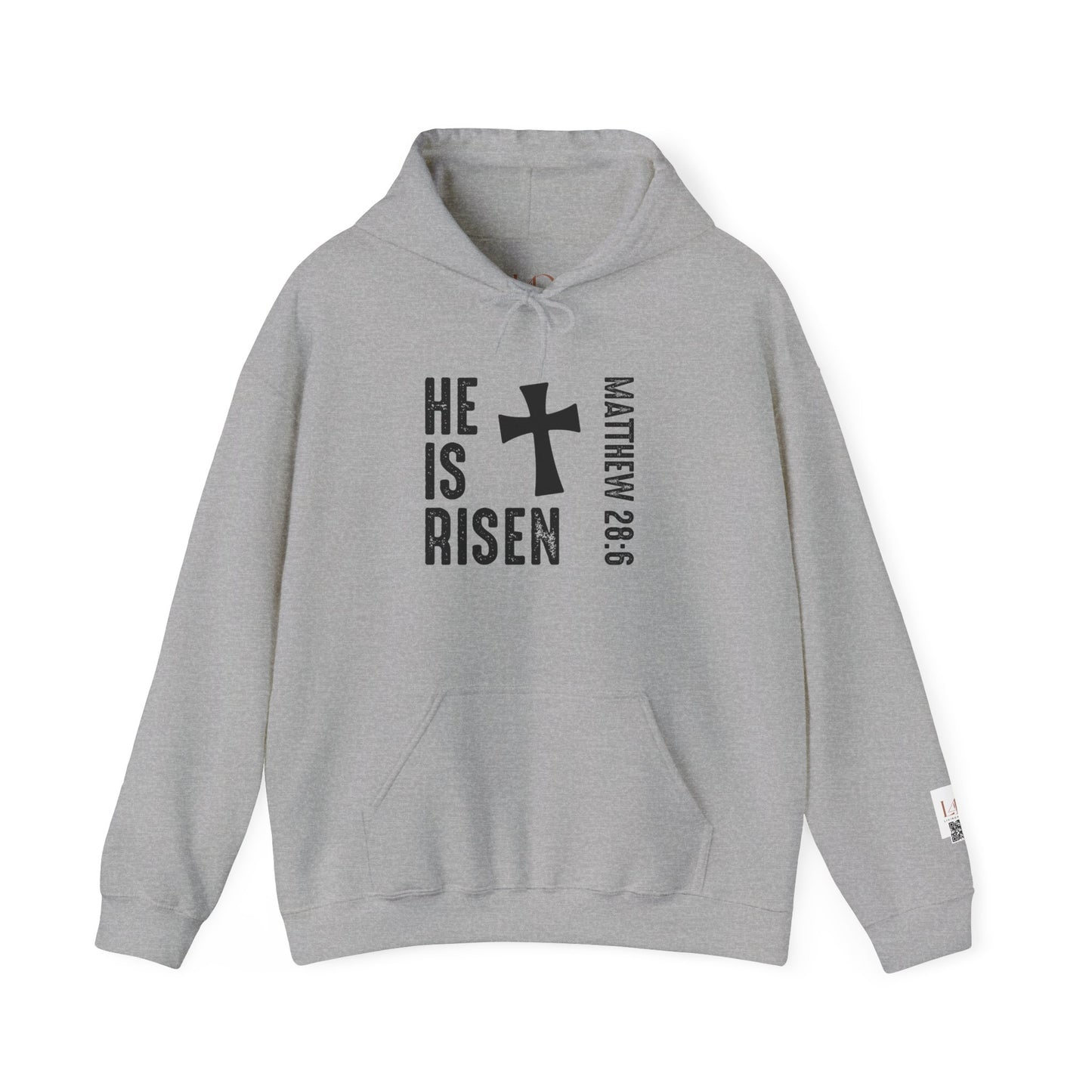 He Is Risen Cross Hooded Sweatshirt | Unisex Heavy Blend™