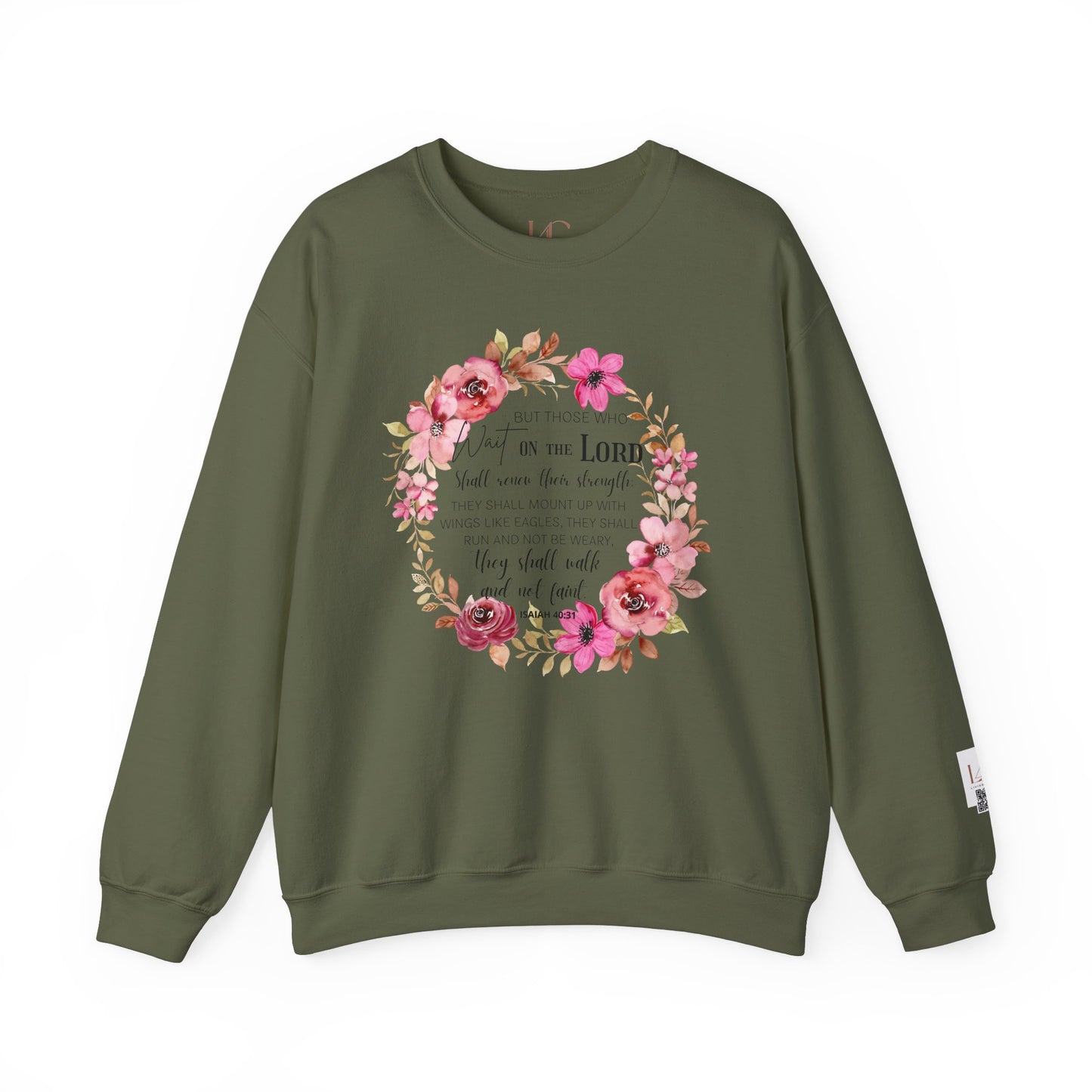 Faith-Inspired Floral Sweatshirt for Comfort and Hope