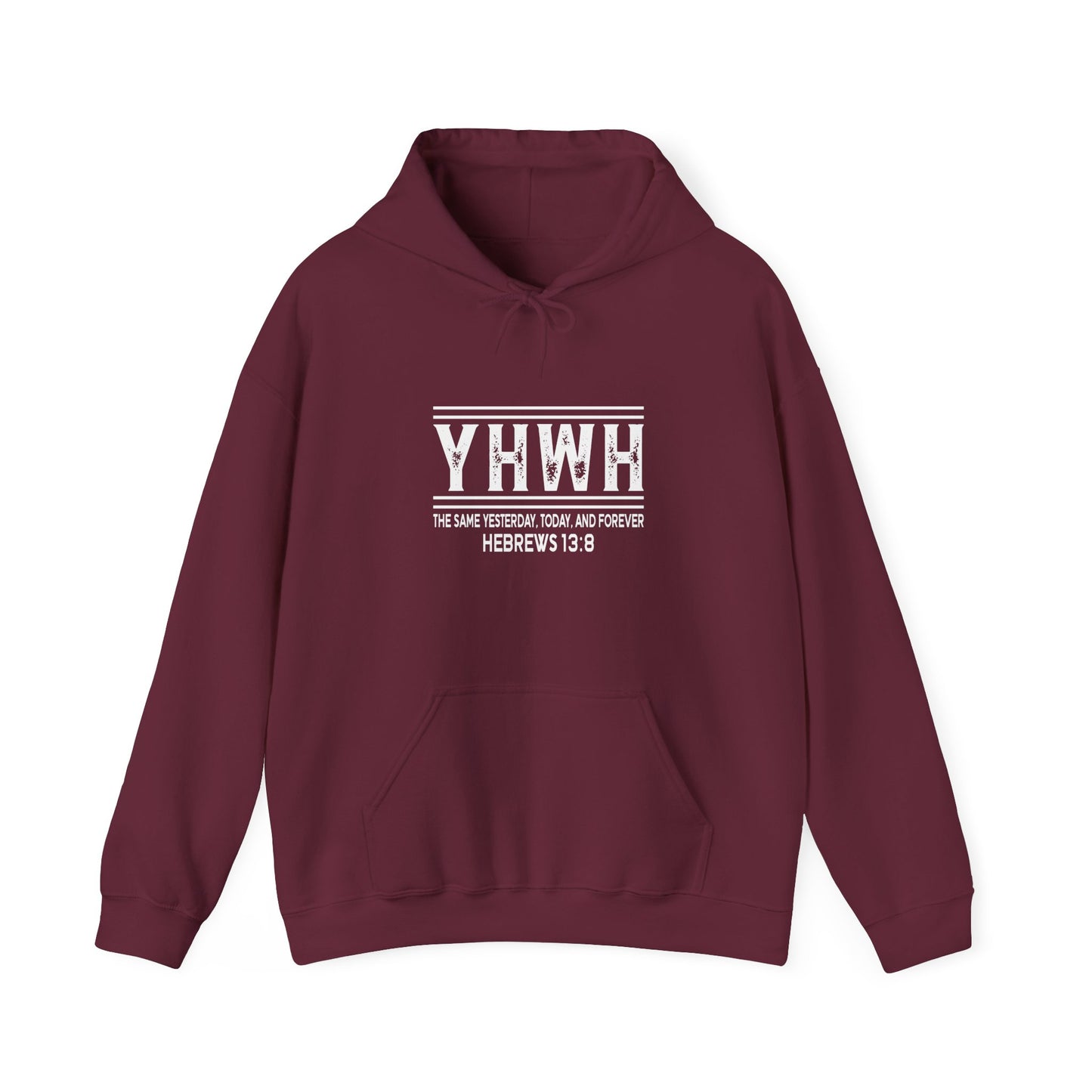 YHWH Heavy Blend Hoodie – Unchanging God, Timeless Truth