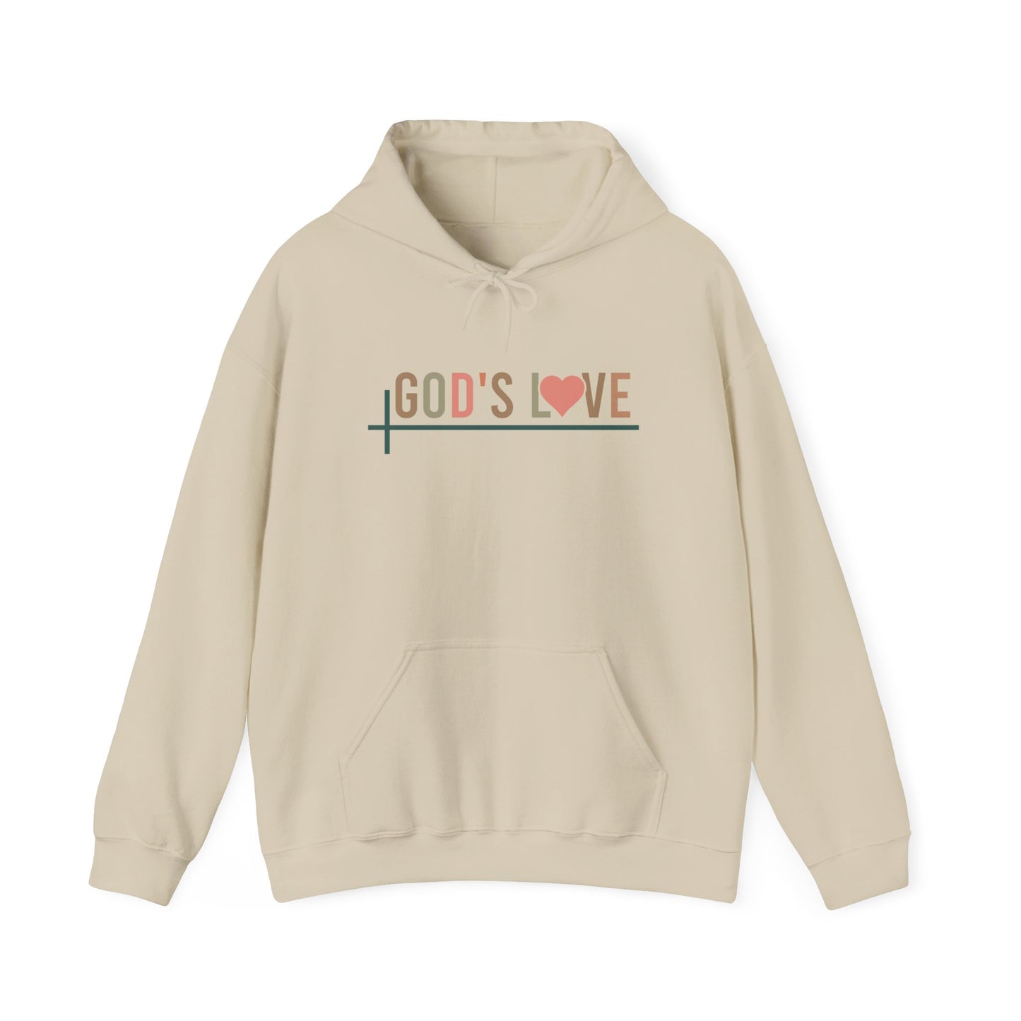 God’s Love Never Fails – Unisex Christian Hoodie | Inspired by Romans 8:38-39